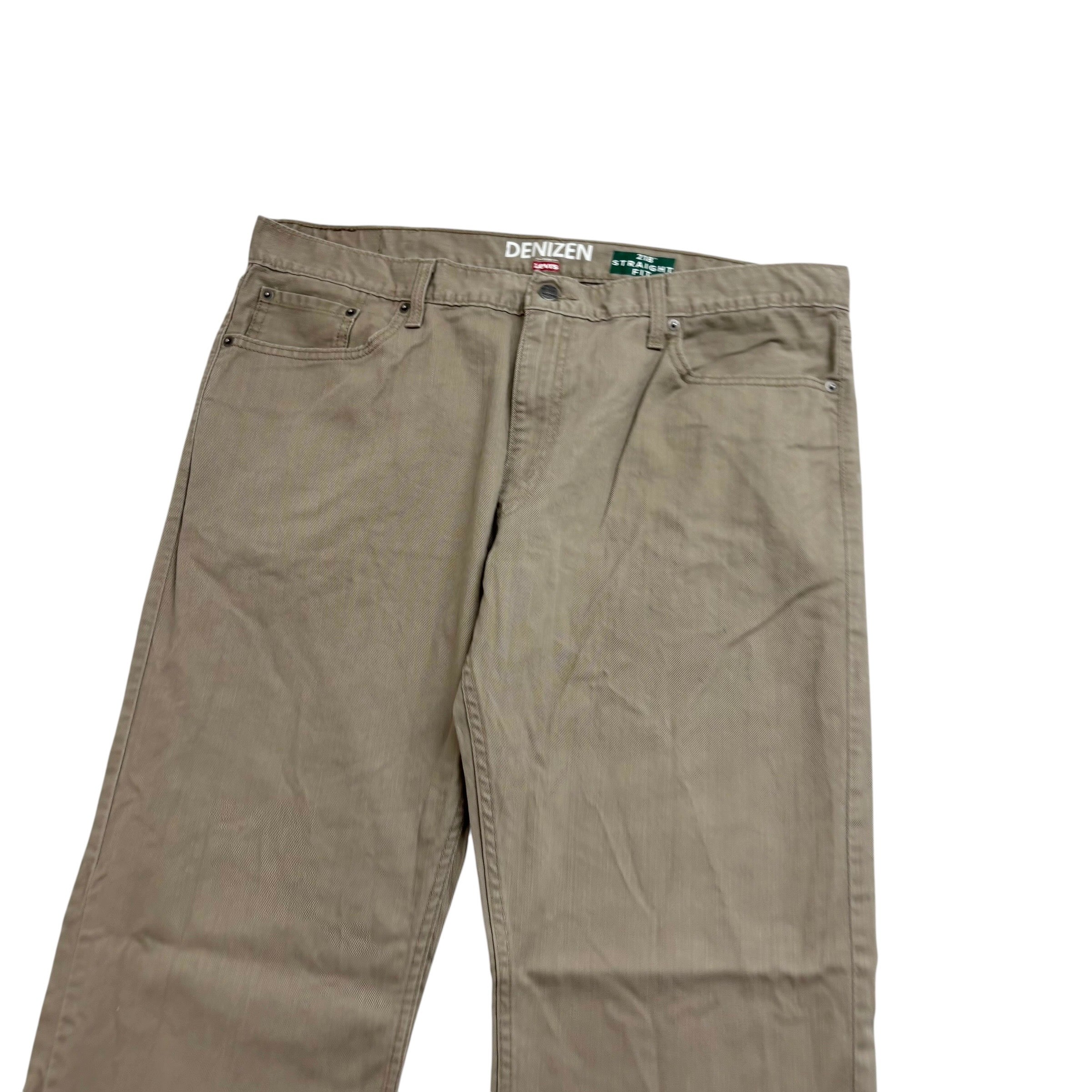 Levis Denizen Trousers W40 L32 Mens Beige Regular Straight Pants