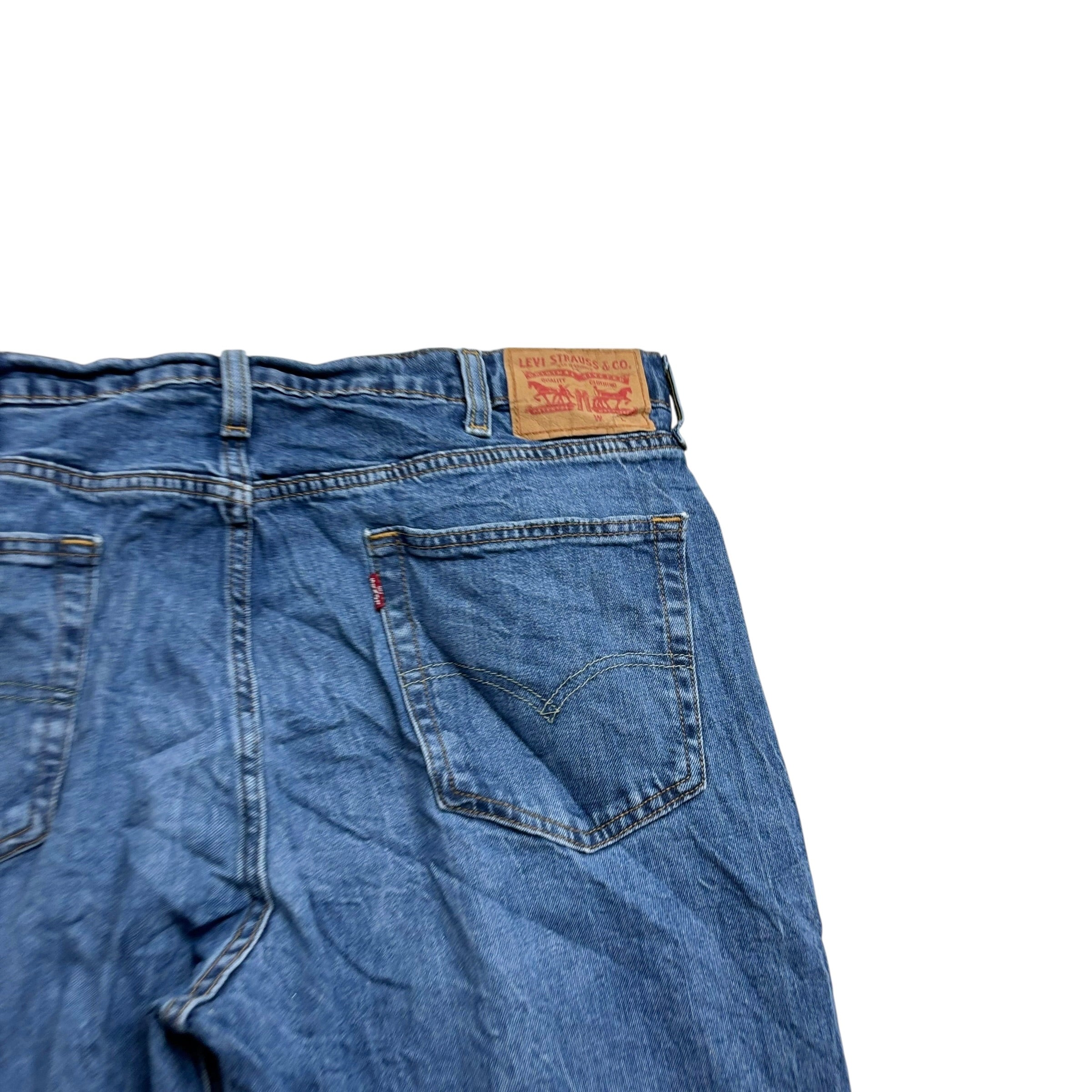 Levis 541 Jeans W38 L29 Mens Mid Blue Athletic Tapered Fit Stretch Denim