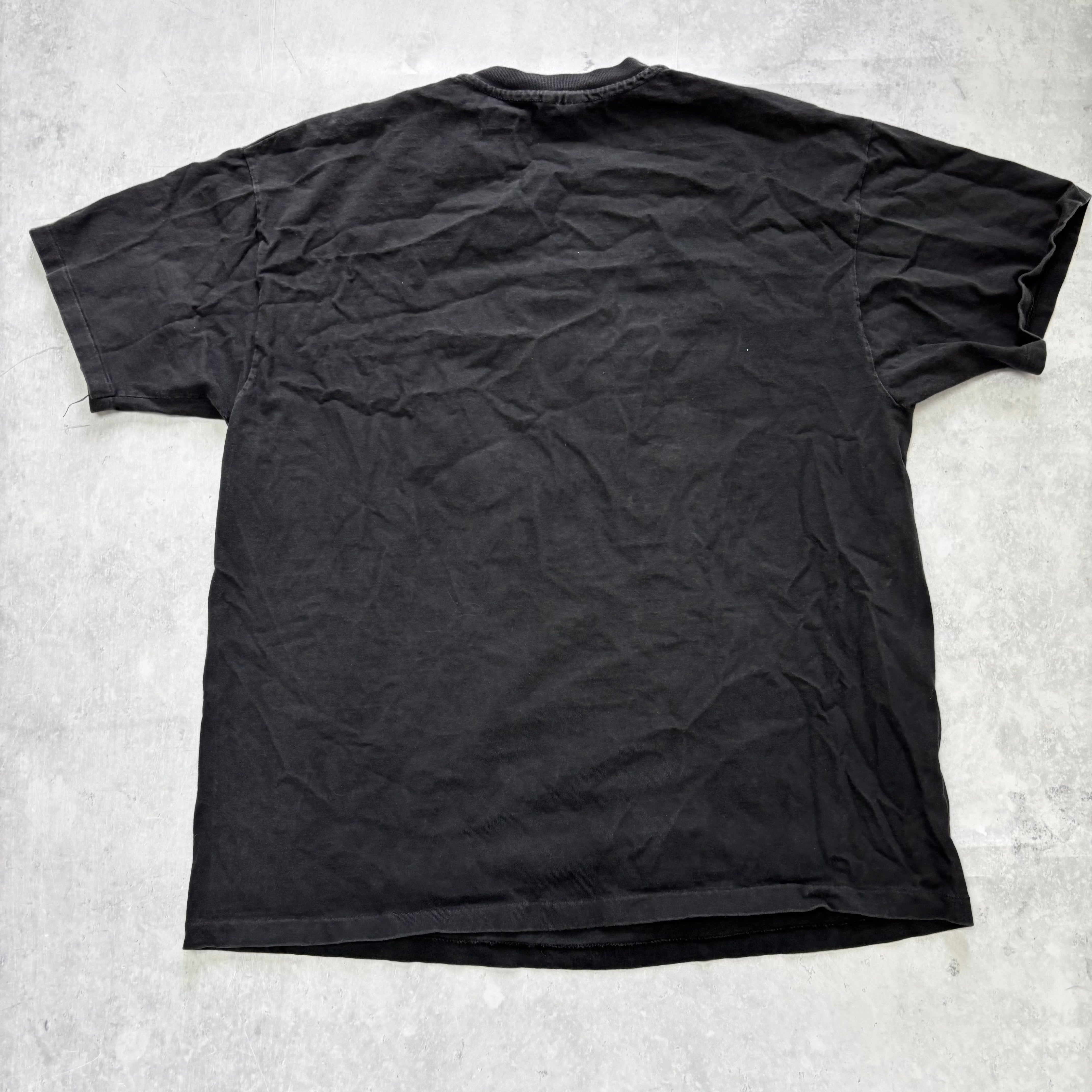 Vintage T Shirt Mens XL Black Single Stitch Graphic Print 90s USA