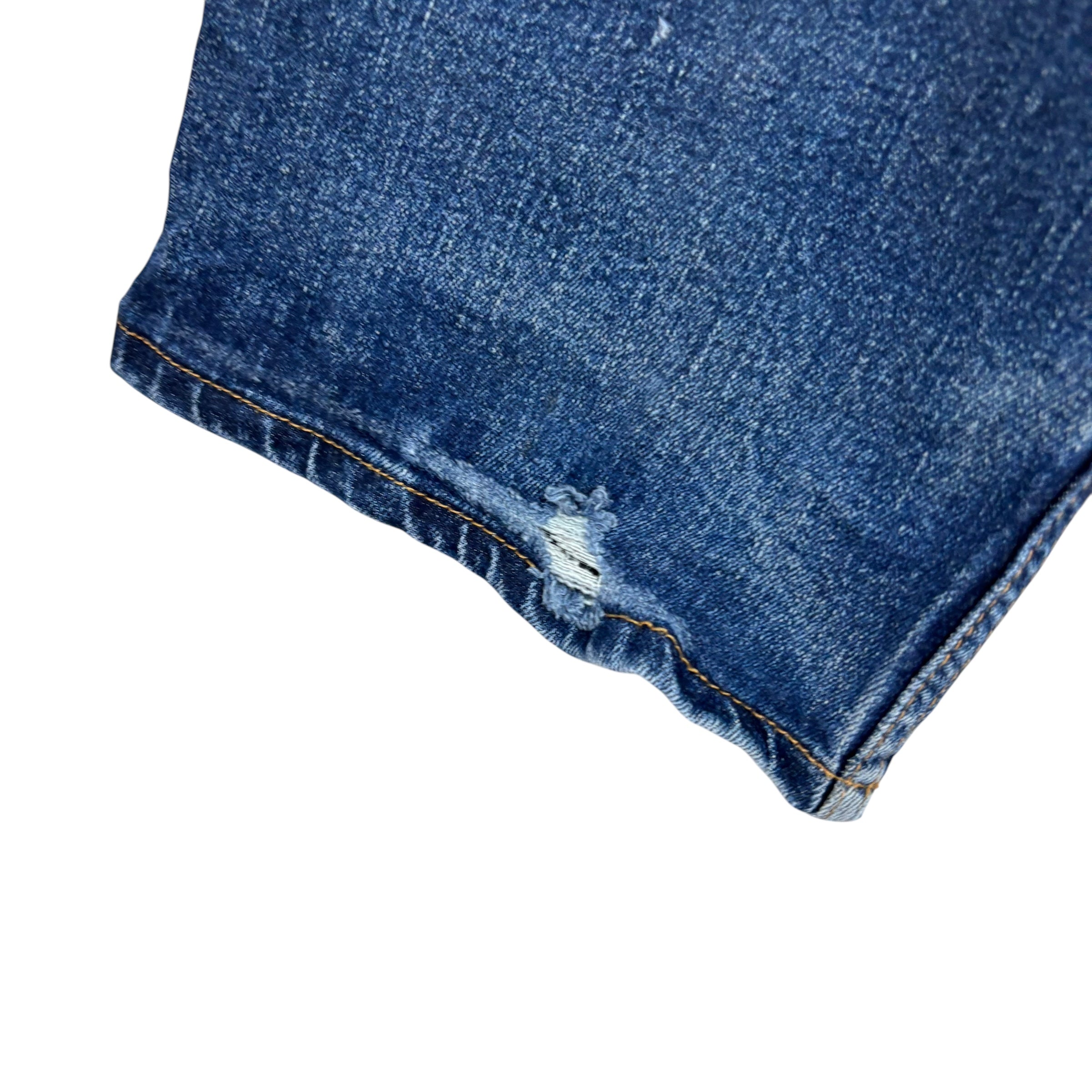 Levis Workwear Jeans W34 L29 Mens Mid Blue Regular Straight Stretch Denim (F)