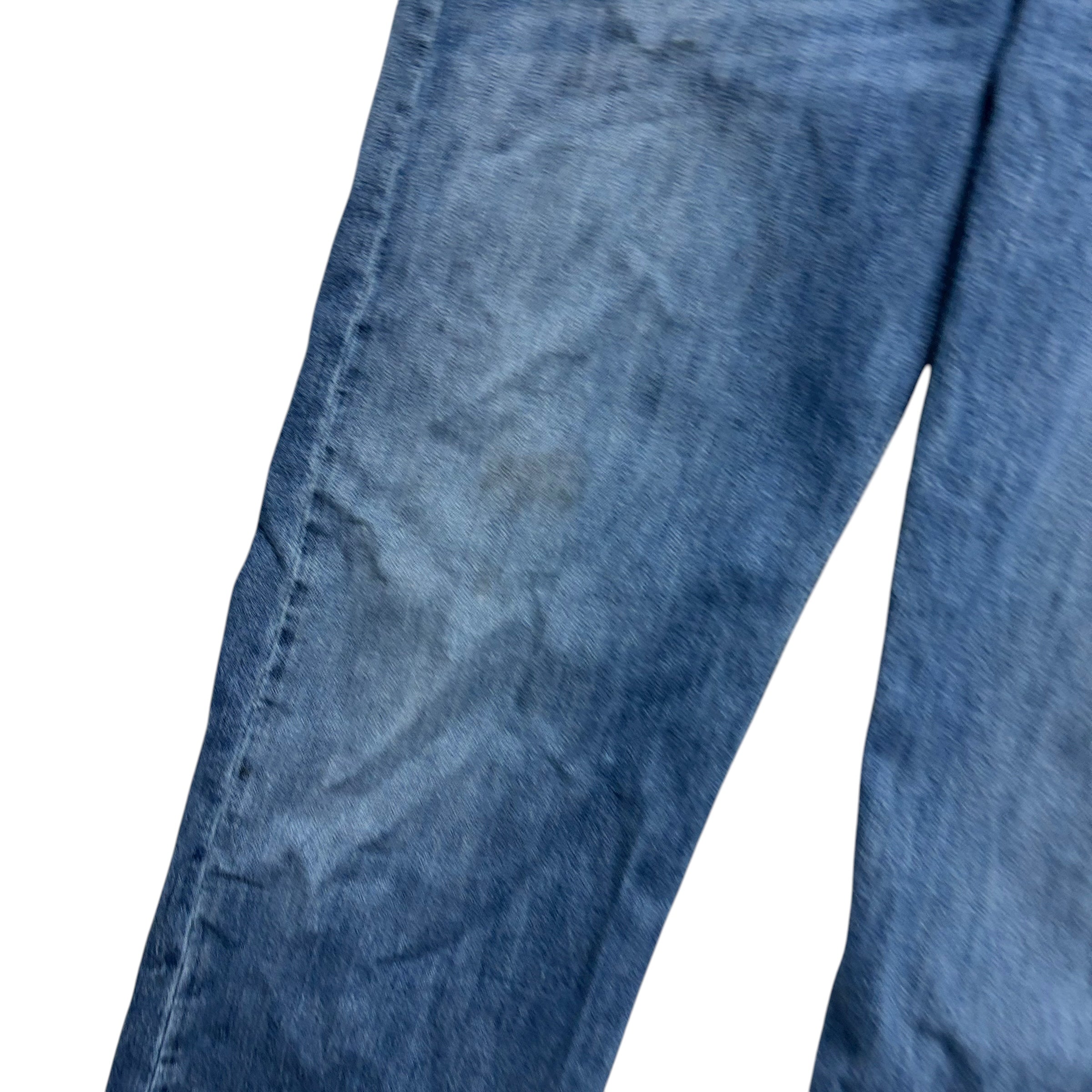 Levis 569 Jeans W38 L33 Mens Mid Blue Relaxed Straight Fit Stretch Vintage (F)