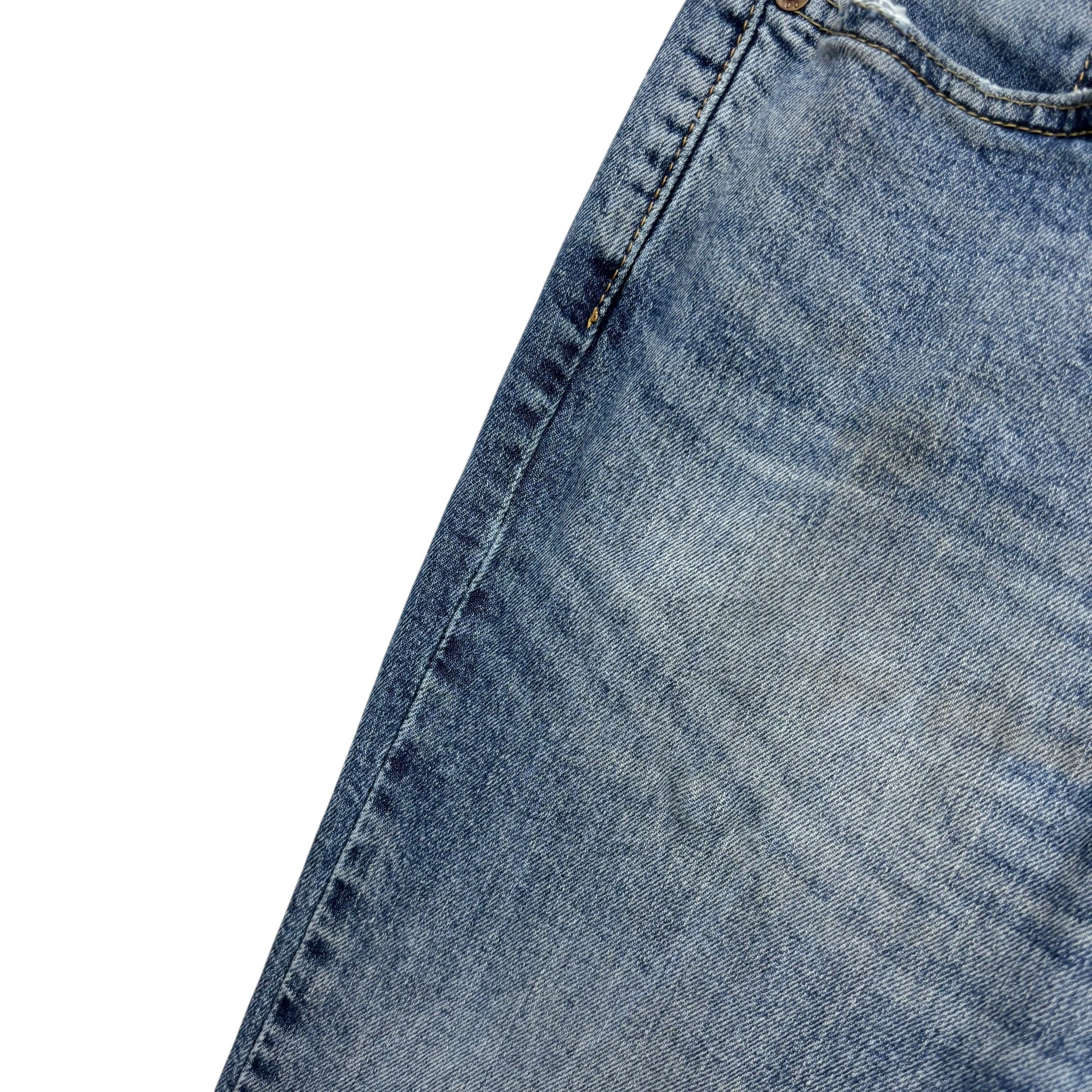 Levis 514 Jeans W31 L32 Mens Mid Blue Regular Straight Fit Stretch Denim