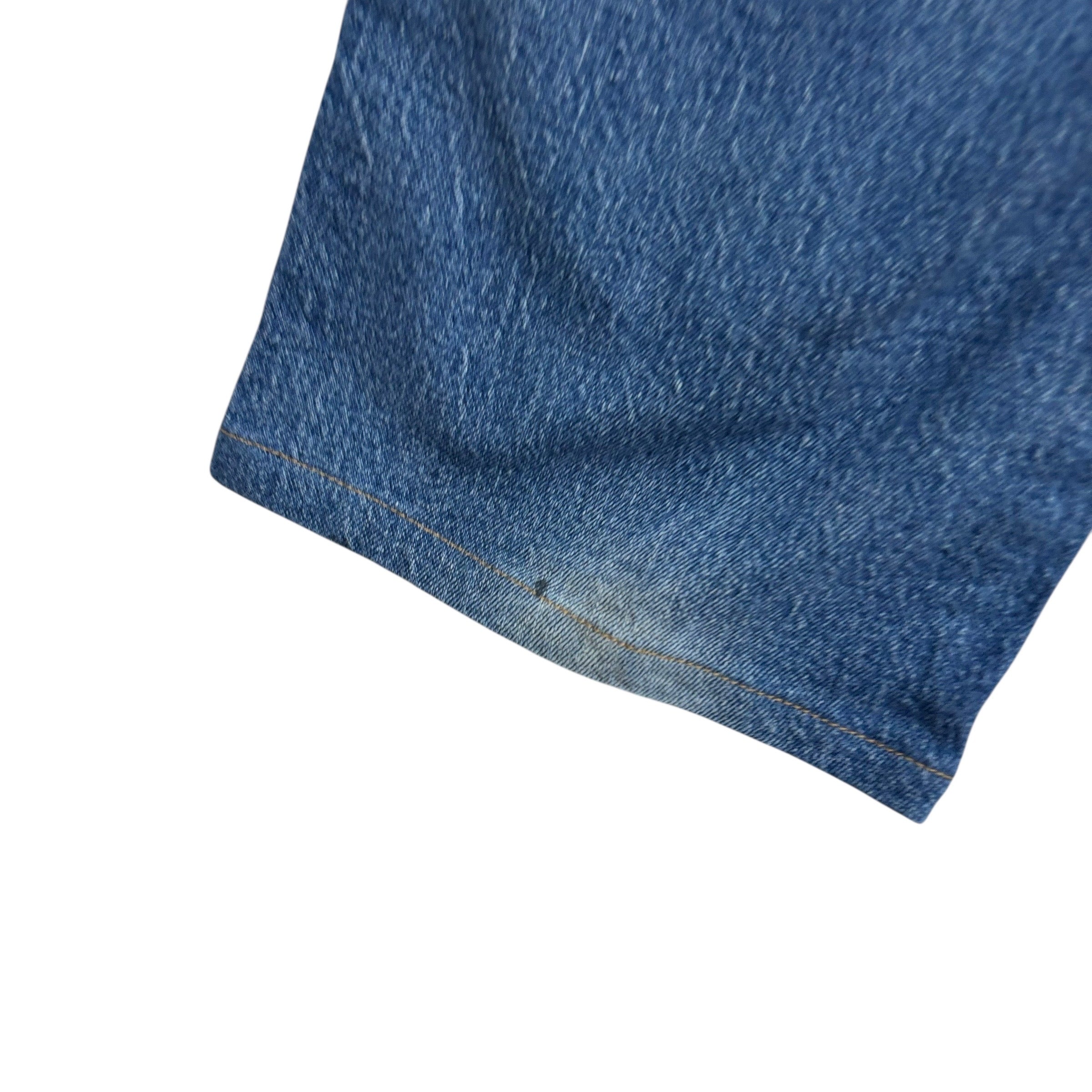 Wrangler Jeans W42 L26 Mens Mid Blue Regular Straight Fit Stretch Denim