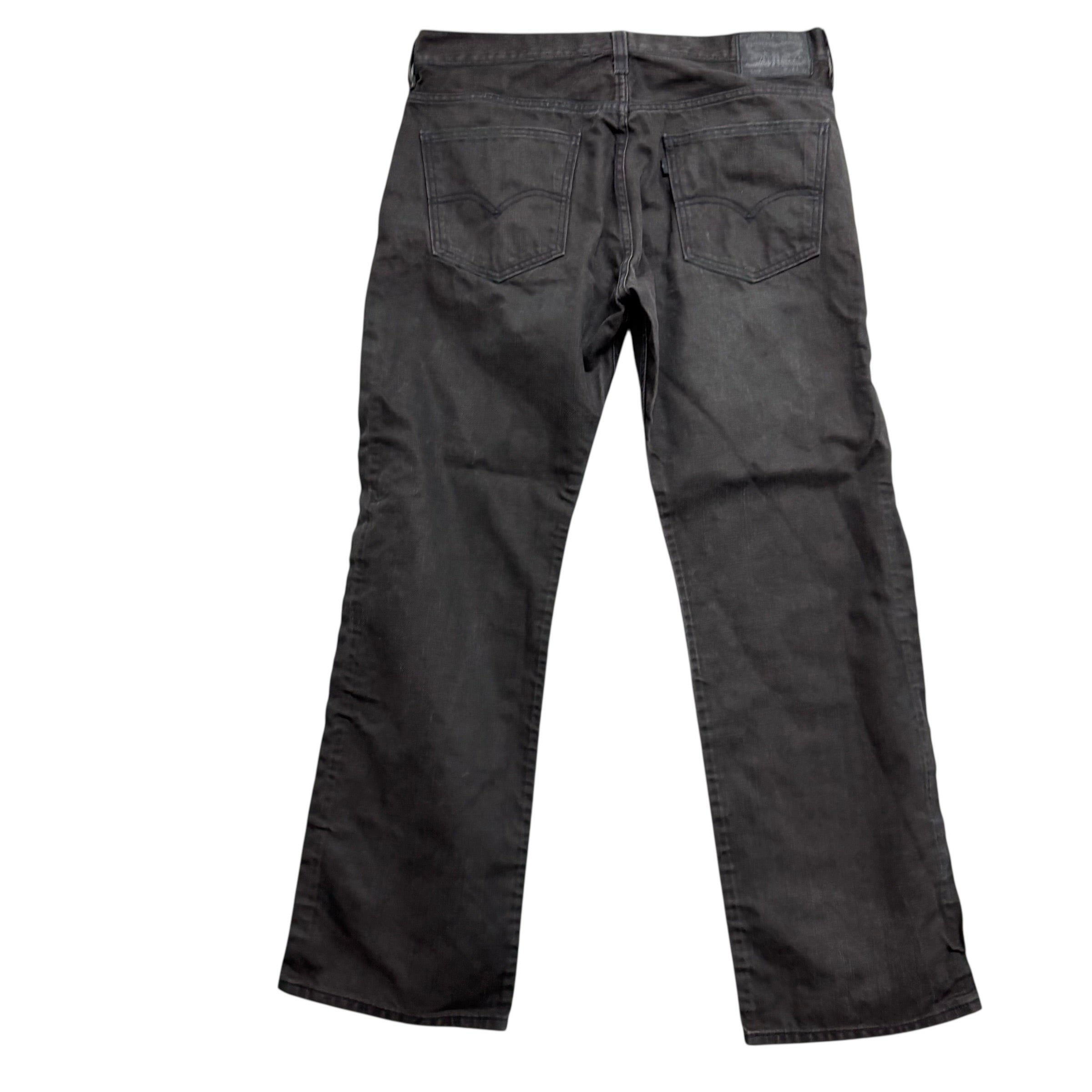 Levis 569 Jeans W34 L32 Mens Brown Baggy Relaxed Straight Fit Denim (E)