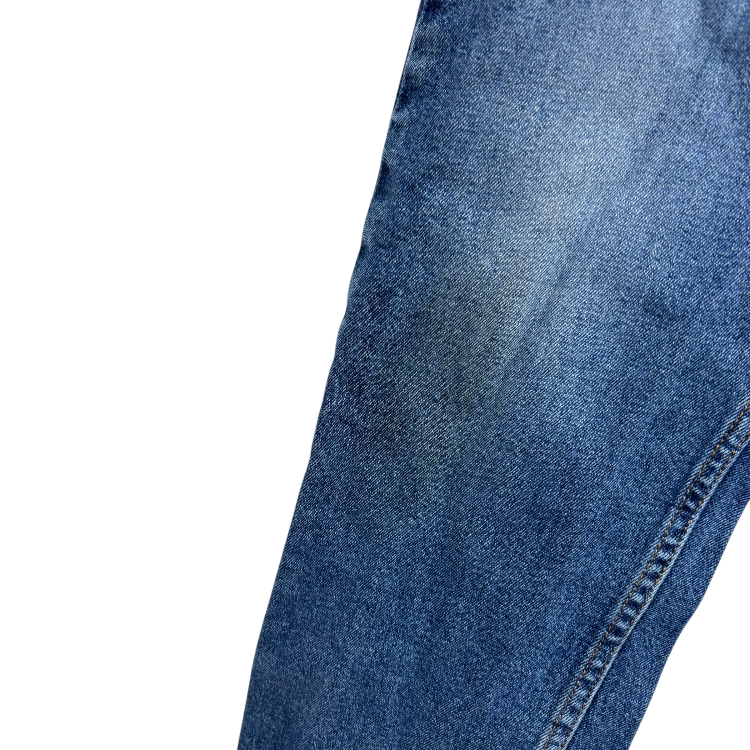 Levis 512 Jeans W32 L32 Mens Mid Blue Slim Tapered Fit Stretch Denim (F)