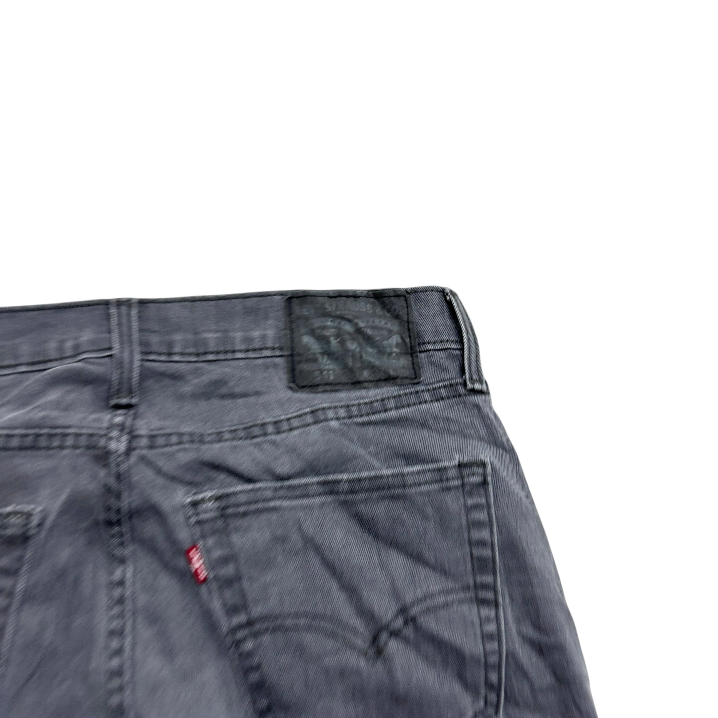 Levis 541 Jeans W32 L30 Mens Grey Athletic Tapered Fit Stretch Denim