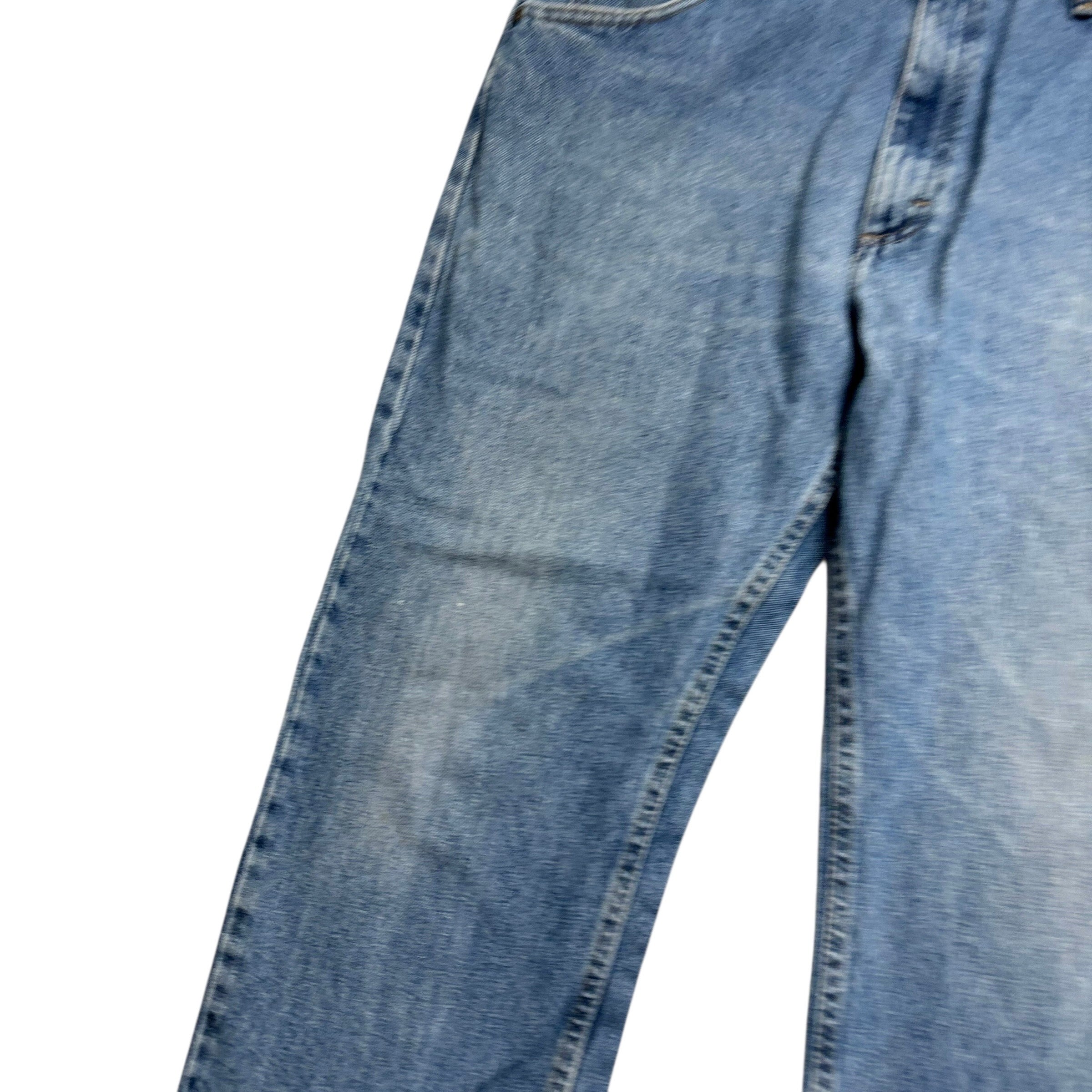 Wrangler Jeans W36 L32 Mens Mid Blue Regular Straight Fit Denim