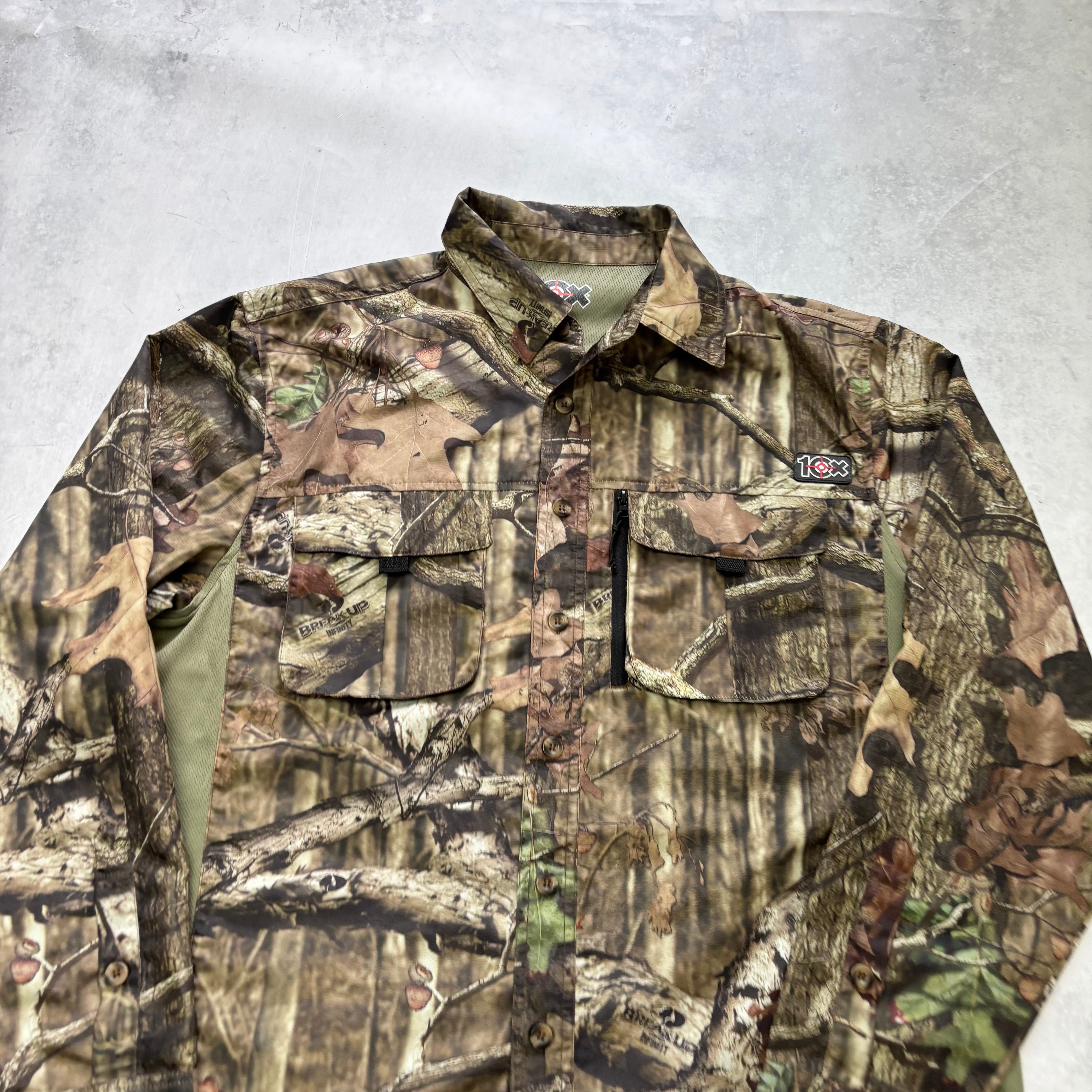 RealTree Shirt Mens Large Camo Hunting Polyester Lightweight (E)