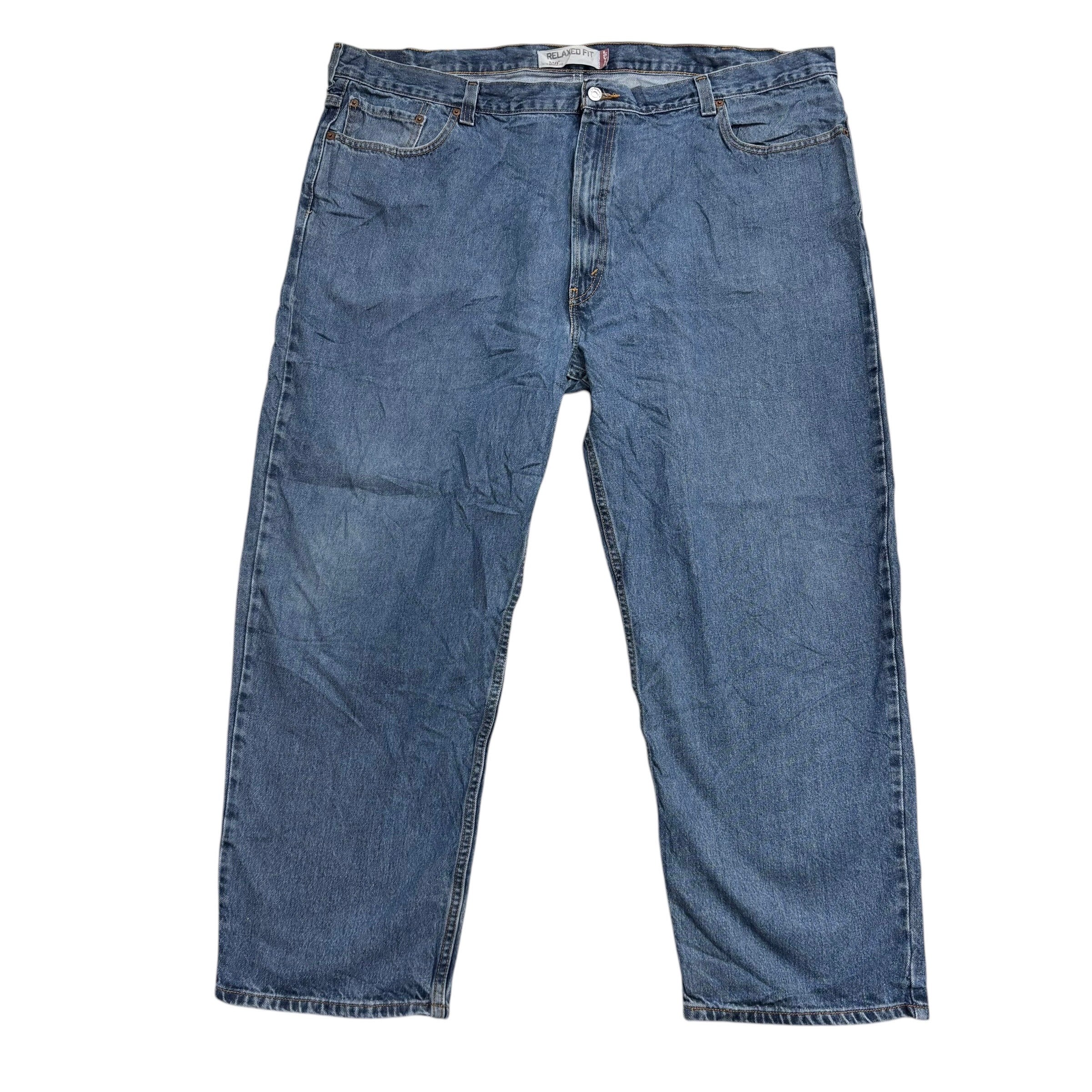 Levis 550 Jeans W48 L30 Mens Mid Blue Baggy Relaxed Fit Vintage Denim (E)