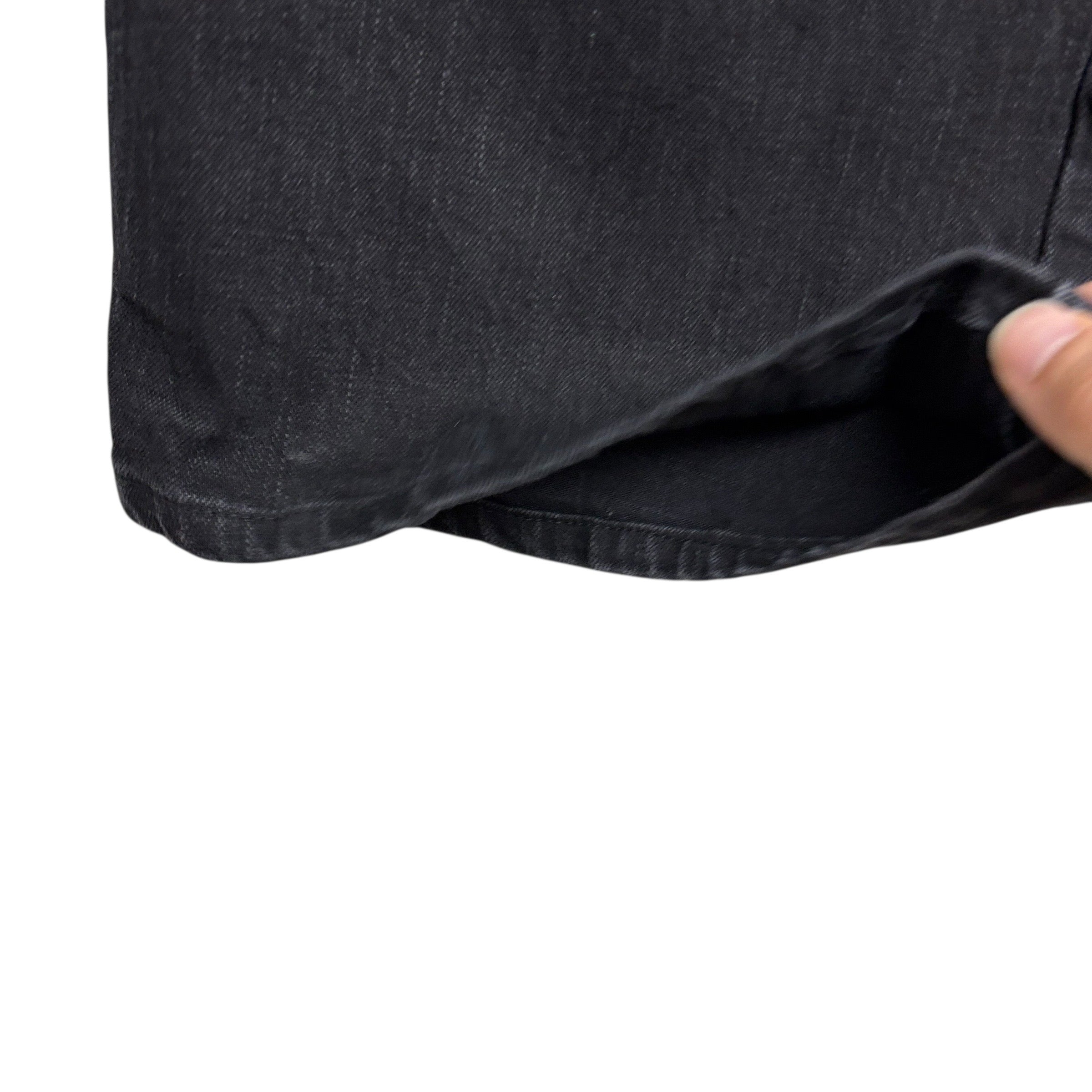 Levis 569 Jeans W44 L25 Mens Black Baggy Relaxed Straight Fit Stretch Denim (E)