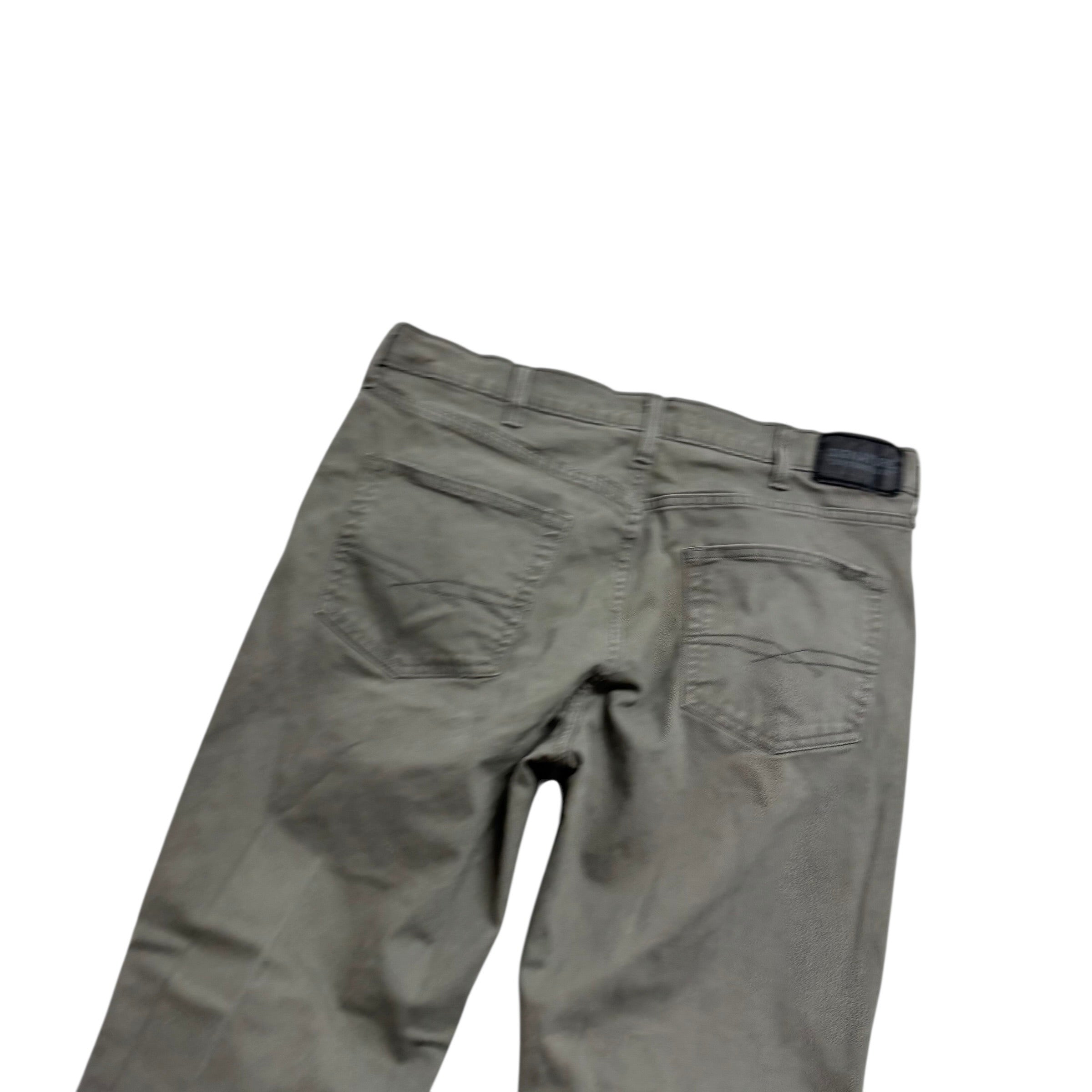 Levis Signature Trousers W36 L29 Mens Green Athletic Straight Fit Pants (E)