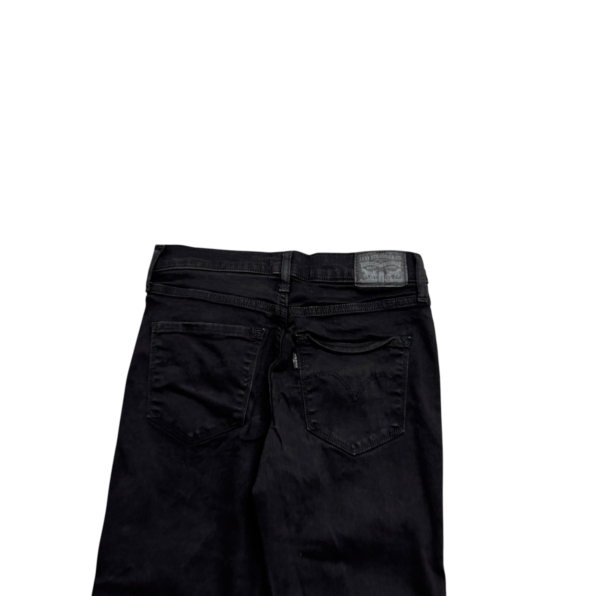 Levis 311 Jeans W27 L30 Womens Shaping Skinny Fit Black Stretch Denim (E)
