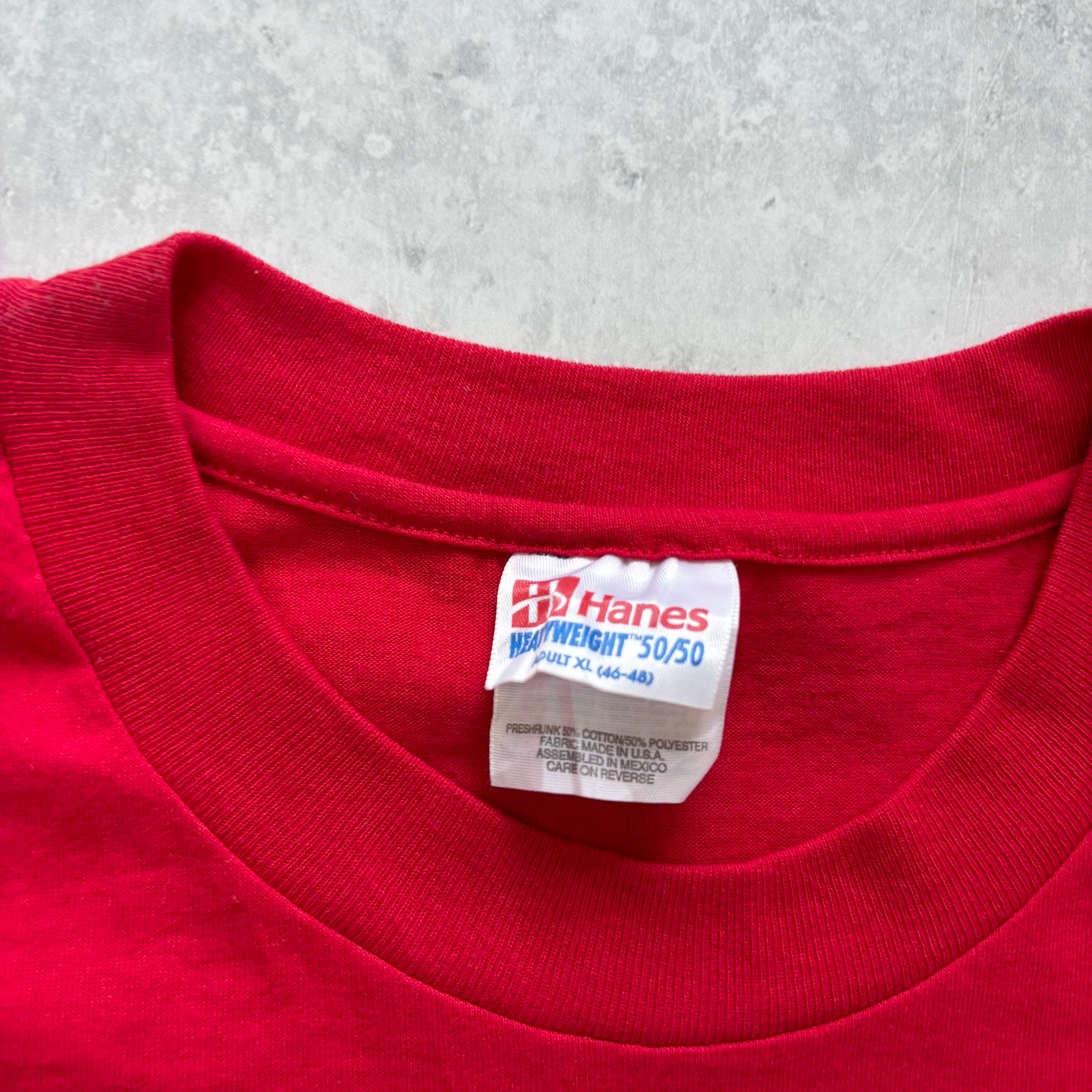 Vintage T Shirt Mens XL Red Graphic Print 90s Book Christmas (E)