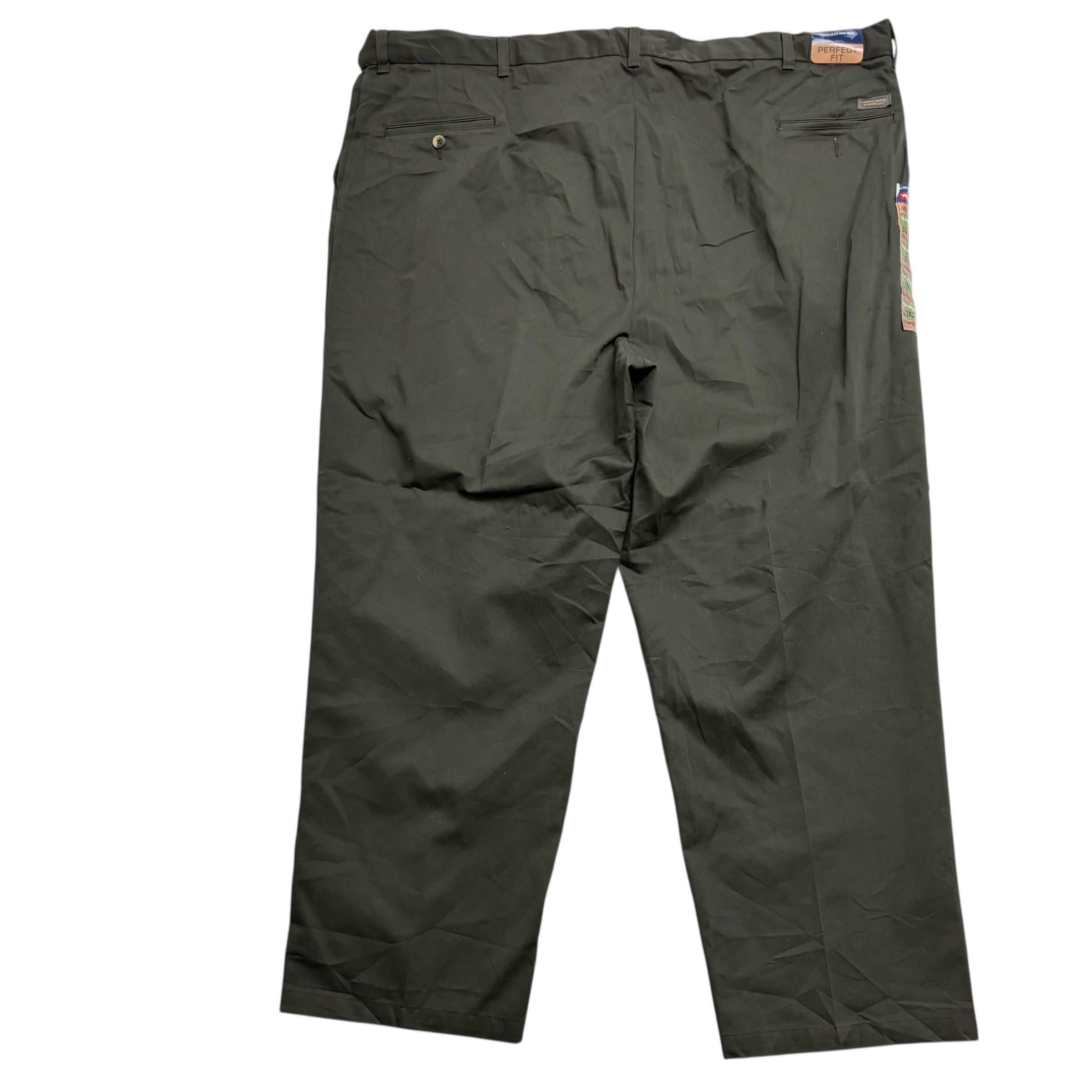 Wrangler Trousers W50 L29 Mens Green Relaxed Straight Fit Vintage Pants (E)