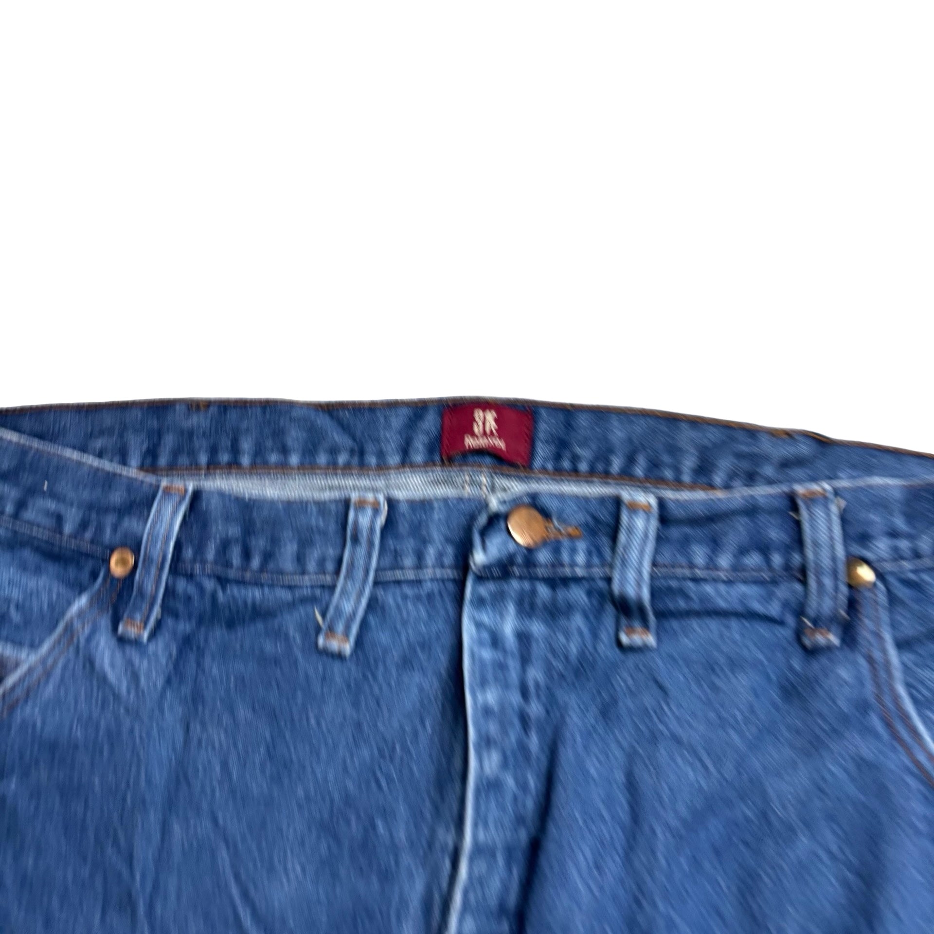 Wrangler Jeans Cowboy Cut W42 L34 Mens Mid Blue 31MWZ Relaxed Fit Denim