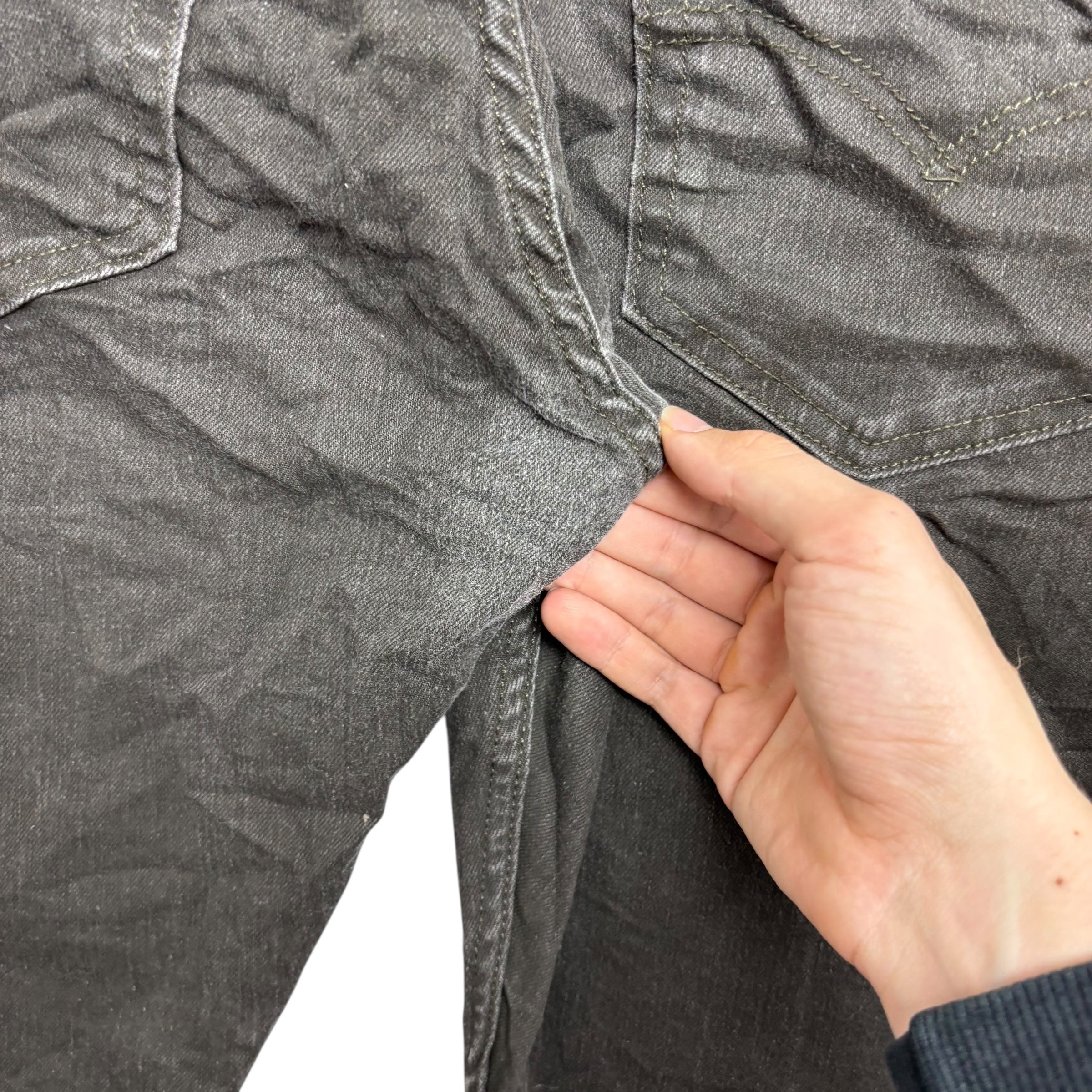 Levis 512 Jeans W36 L29 Mens Brown Slim Tapered Fit Stretch Denim (F)