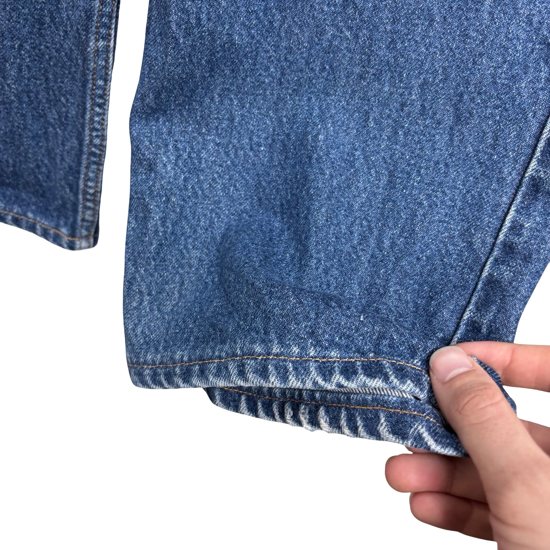 Levis 505 Jeans W36 L30 Mens Mid Blue Regular Straight Fit Vintage Denim