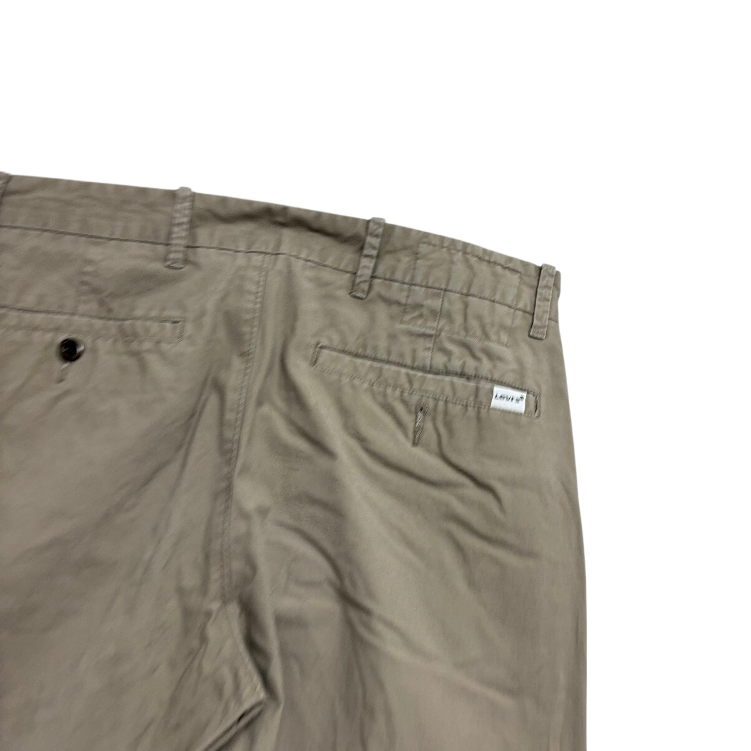 Levis Chino Trousers W31 L32 Mens Beige Regular Tapered Fit Pants (E)
