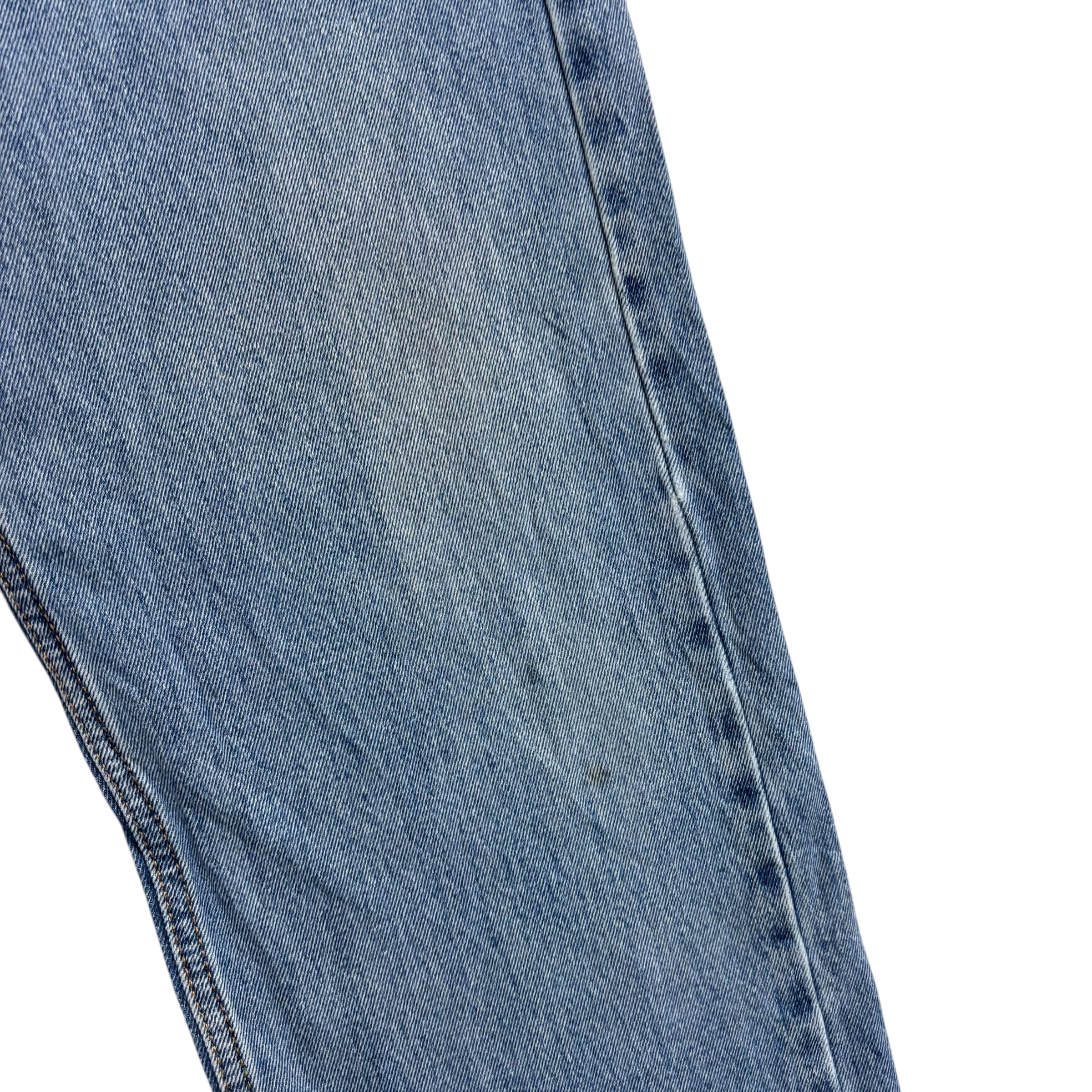 Levis 505 Jeans W36 L32 Mens Light Blue Regular Straight Fit Denim
