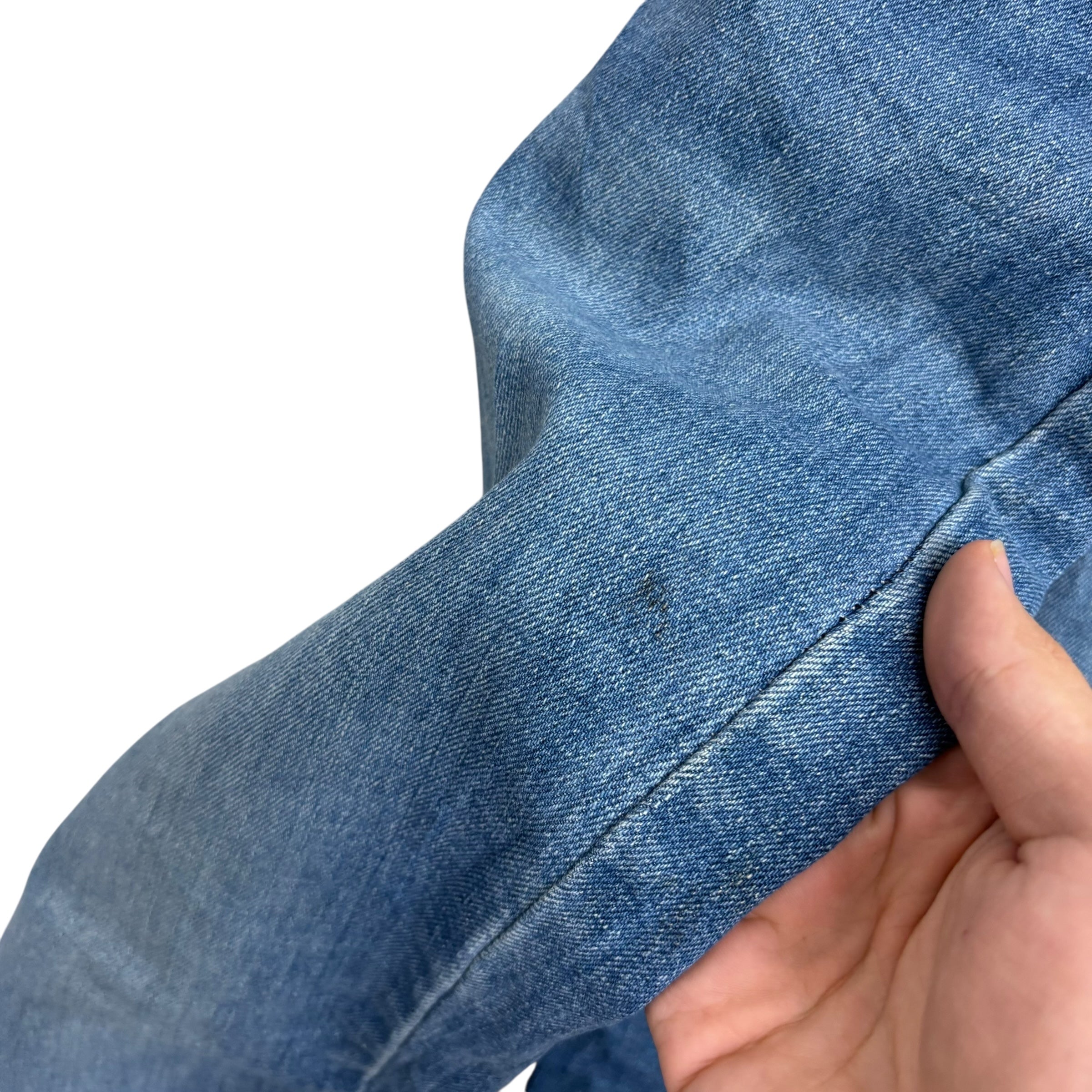 Levis 514 Jeans W34 L32 Mens Navy Blue Regular Straight Fit Stretch Denim