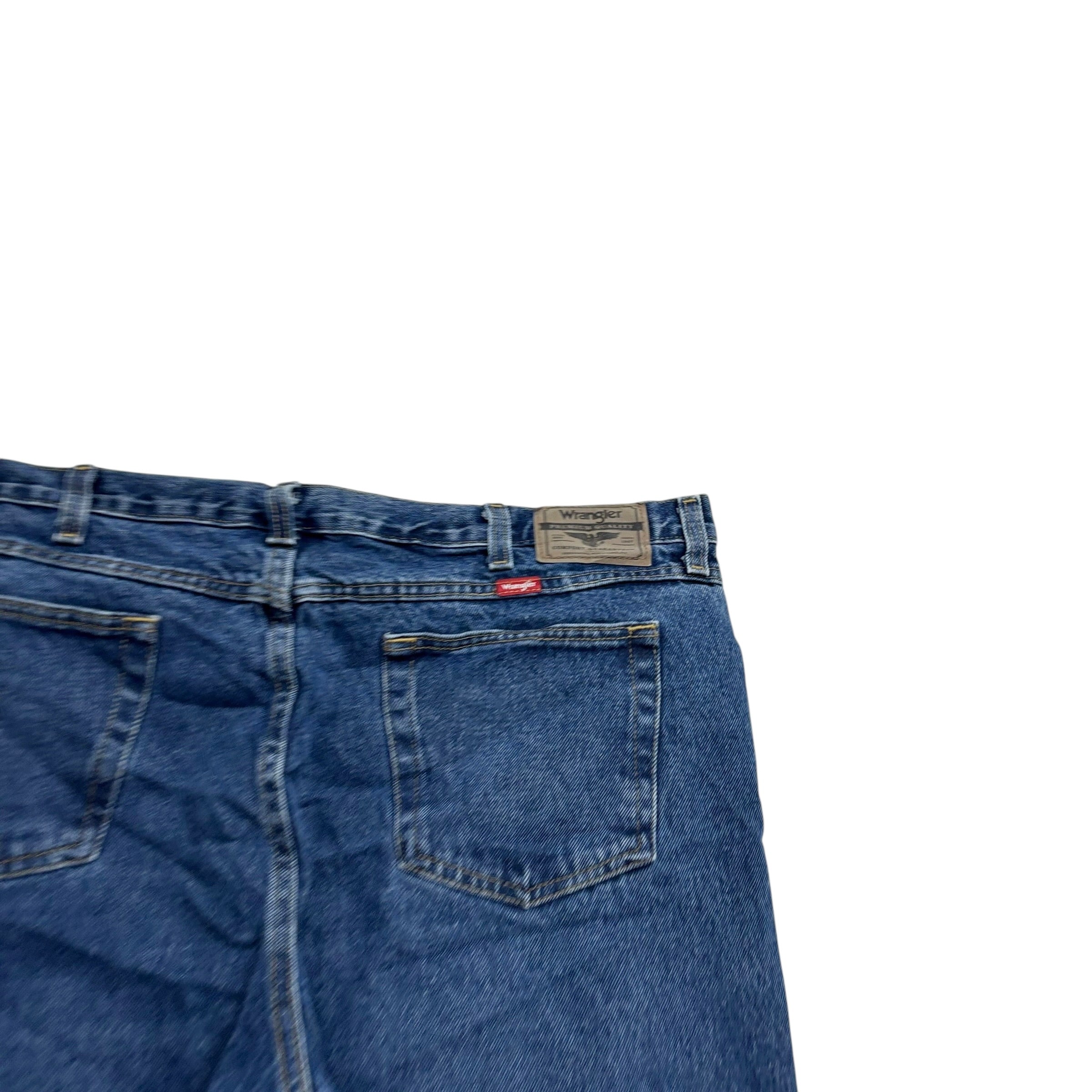 Wrangler Jeans W42 L30 Mens Light Blue Relaxed Straight Fit Denim (E)