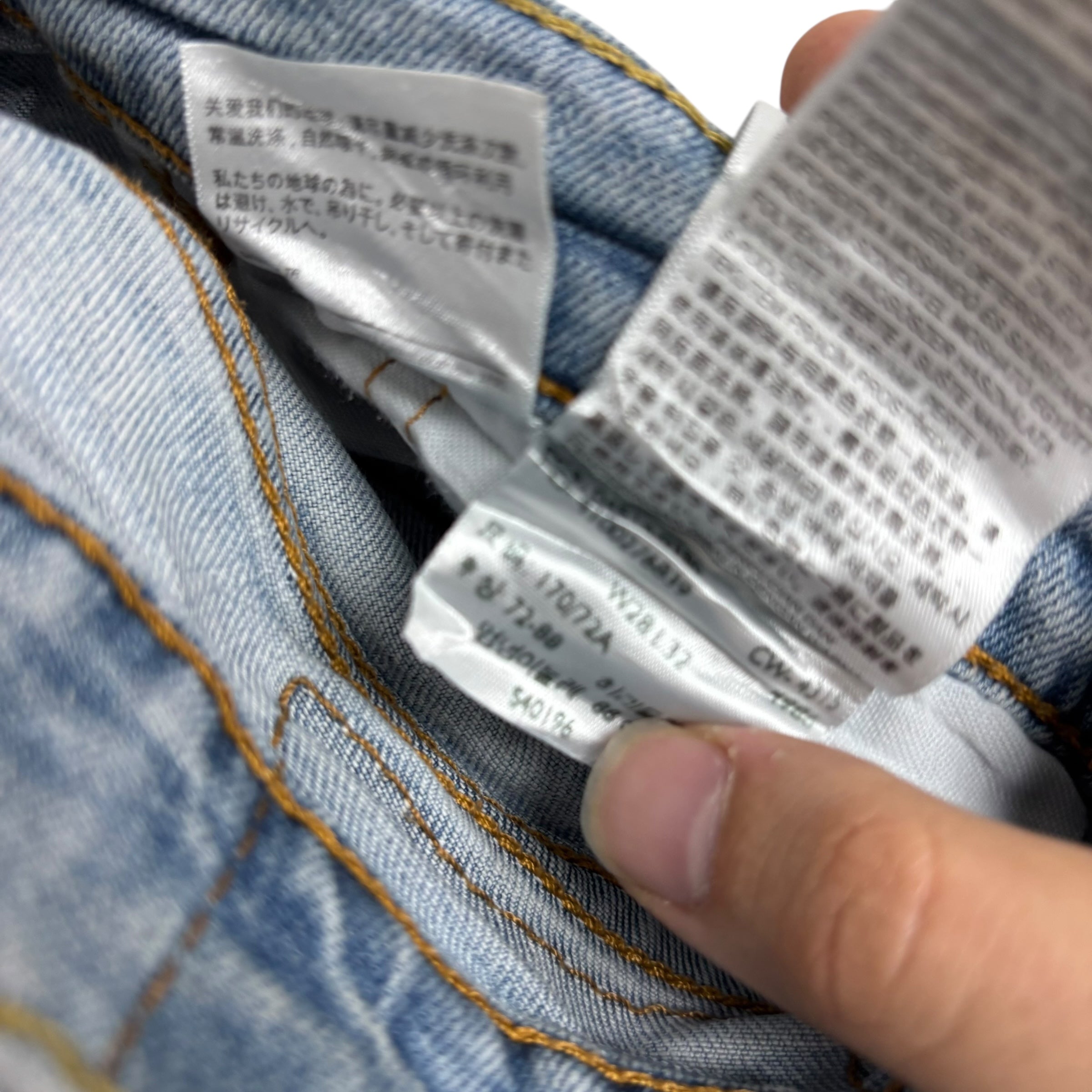 Levis 514 Jeans W28 L32 Mens Light Blue Regular Straight Fit Stretch Denim