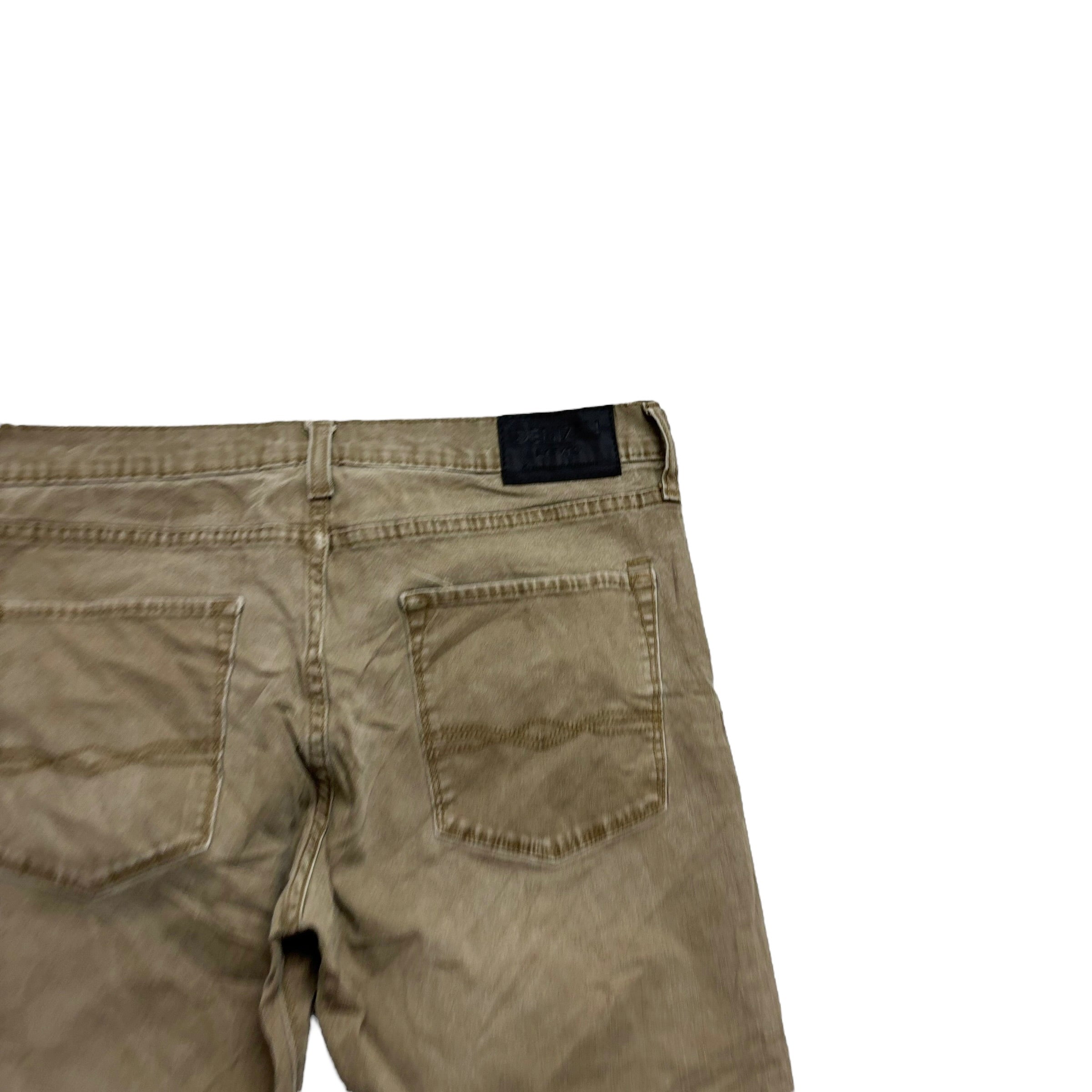 Levis Denizen Jeans W33 L31 Mens Brown Slim Straight Fit Stretch