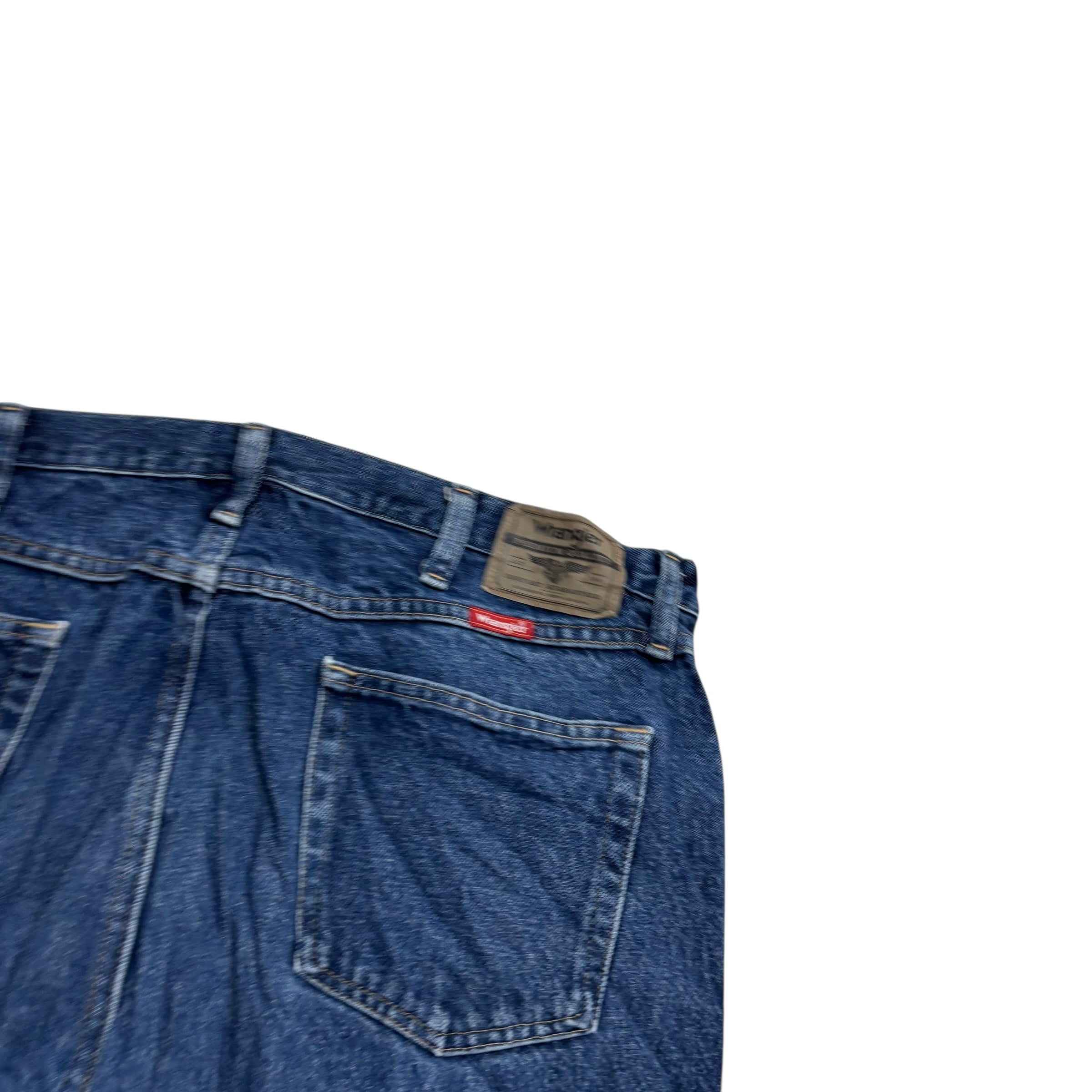 Wrangler Jeans W40 L30 Mens Mid Blue Regular Straight Fit Denim