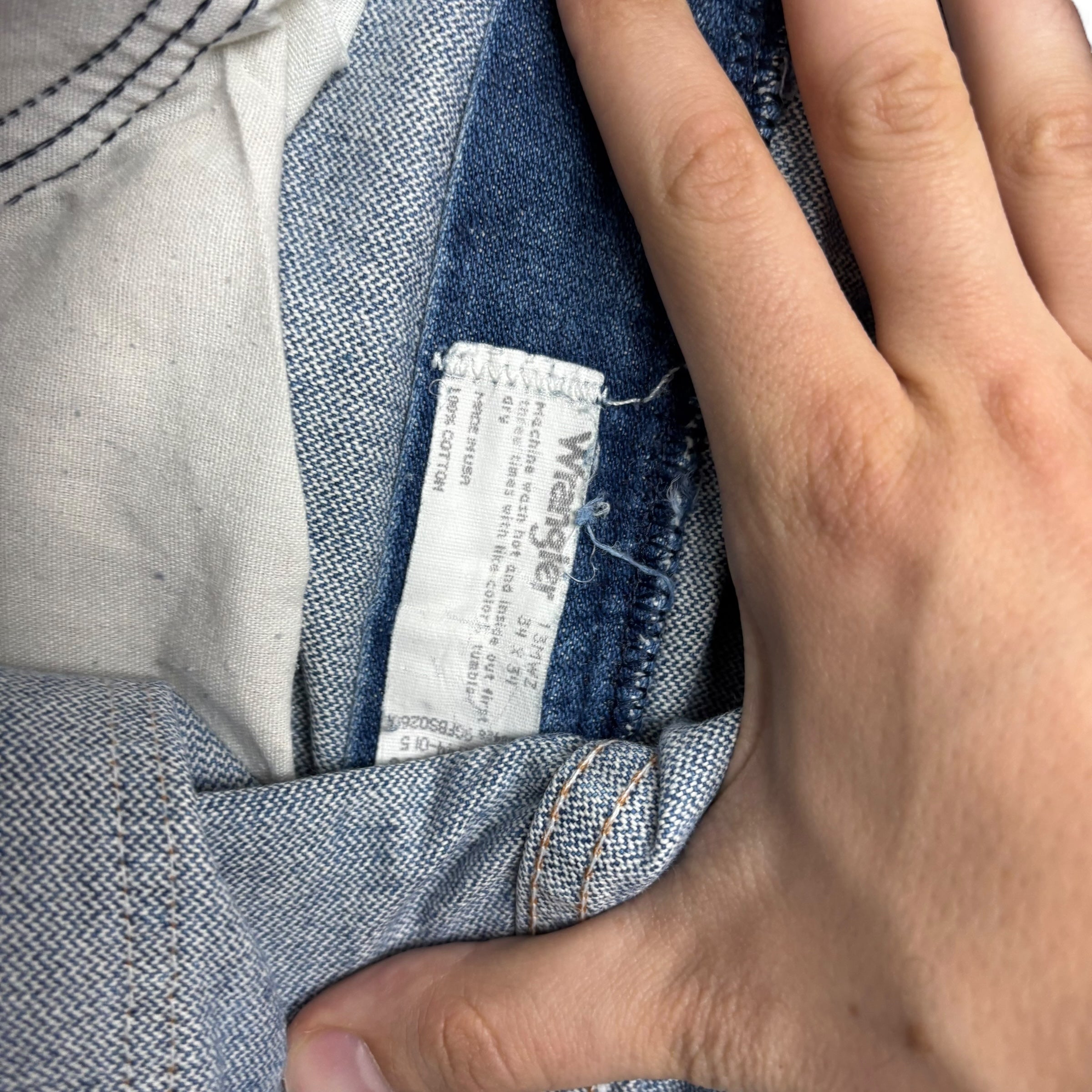 Wrangler Jeans Cowboy Cut W32 L34 Mens Mid Blue 13MWZ USA Made Vintage