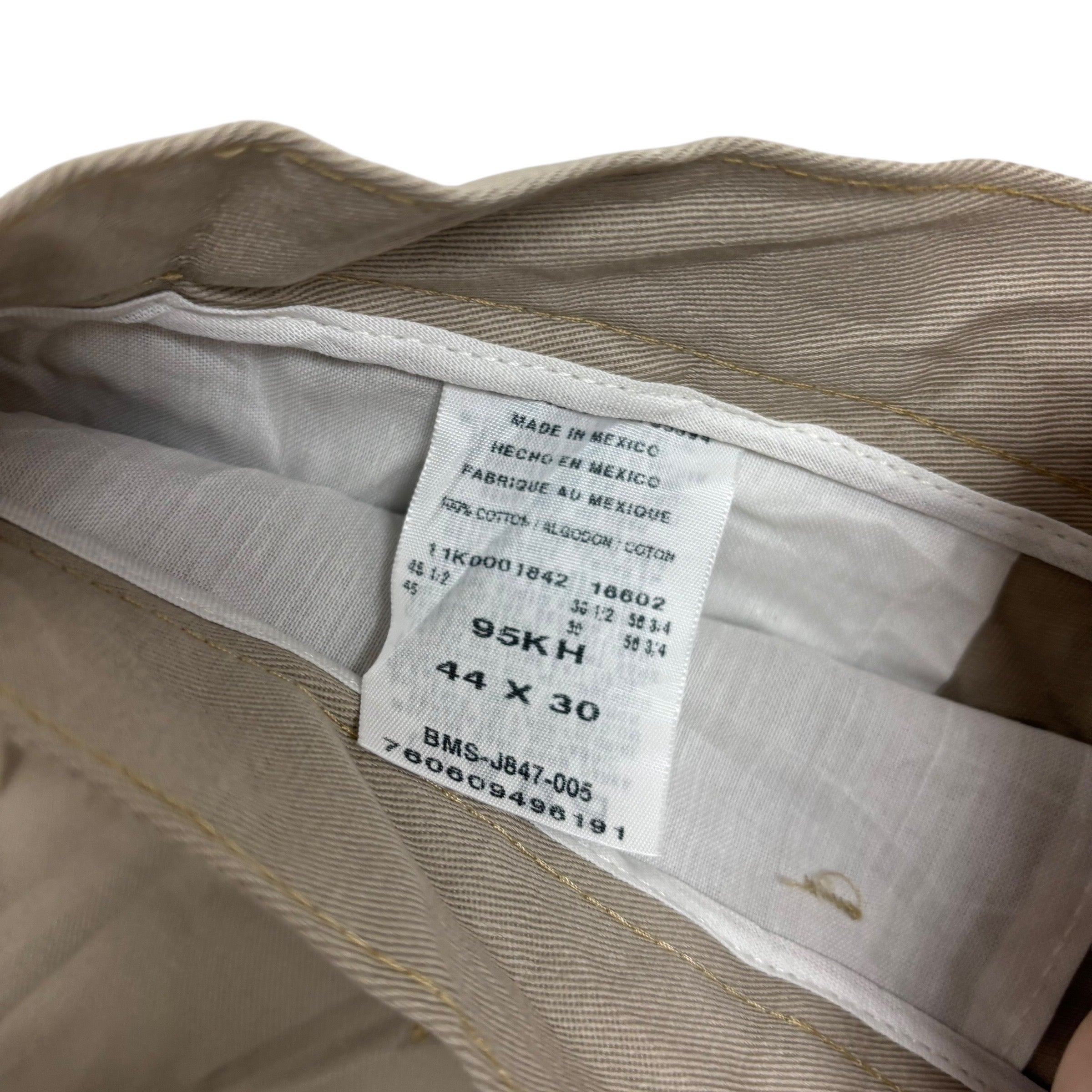 Wrangler Trousers W44 L30 Mens Beige Relaxed Straight Fit Vintage Riata Pant (E)