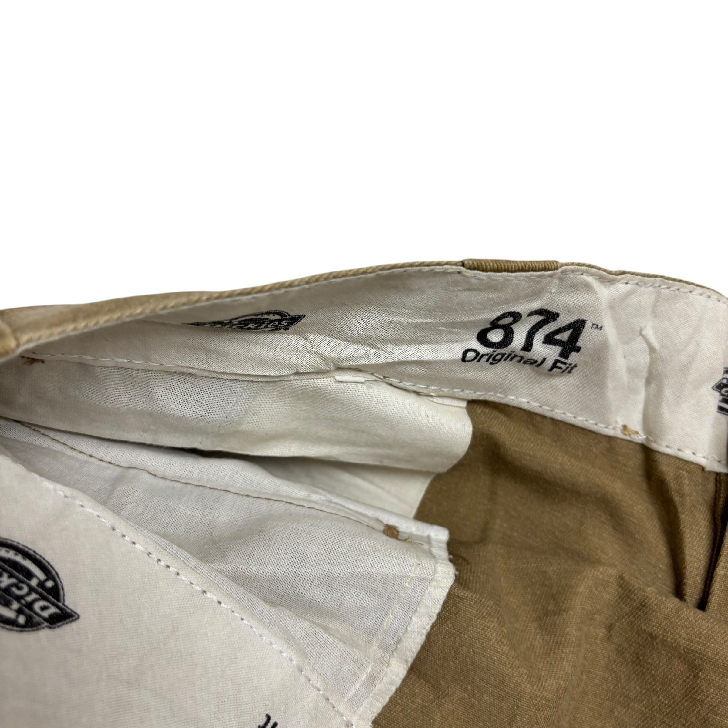 Dickies 874 Trousers W40 L32 Mens Gold Tan Pants Original Fit Workwear