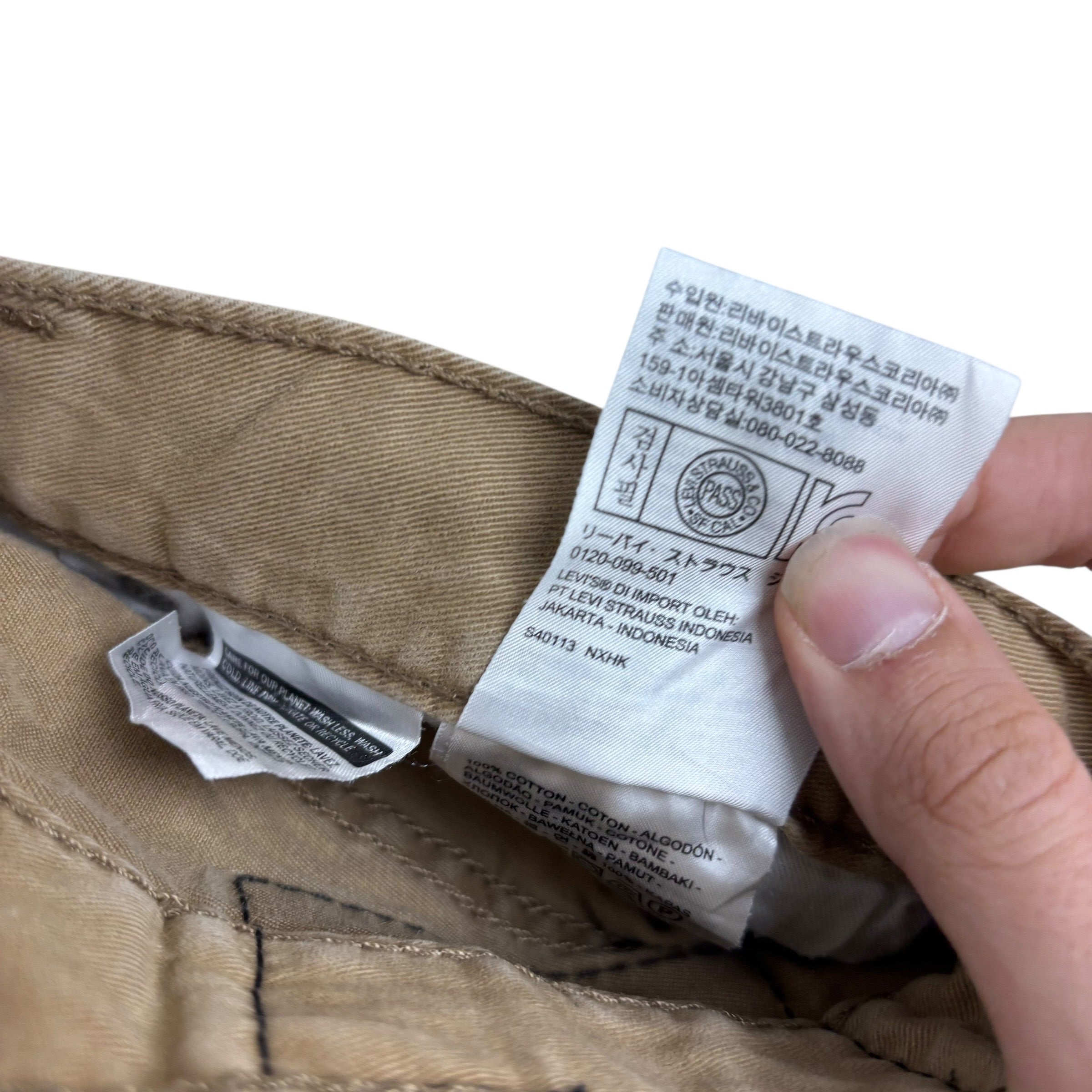 Levis 514 Trousers W32 L30 Mens Brown Regular Straight Fit Cotton Pants (E)