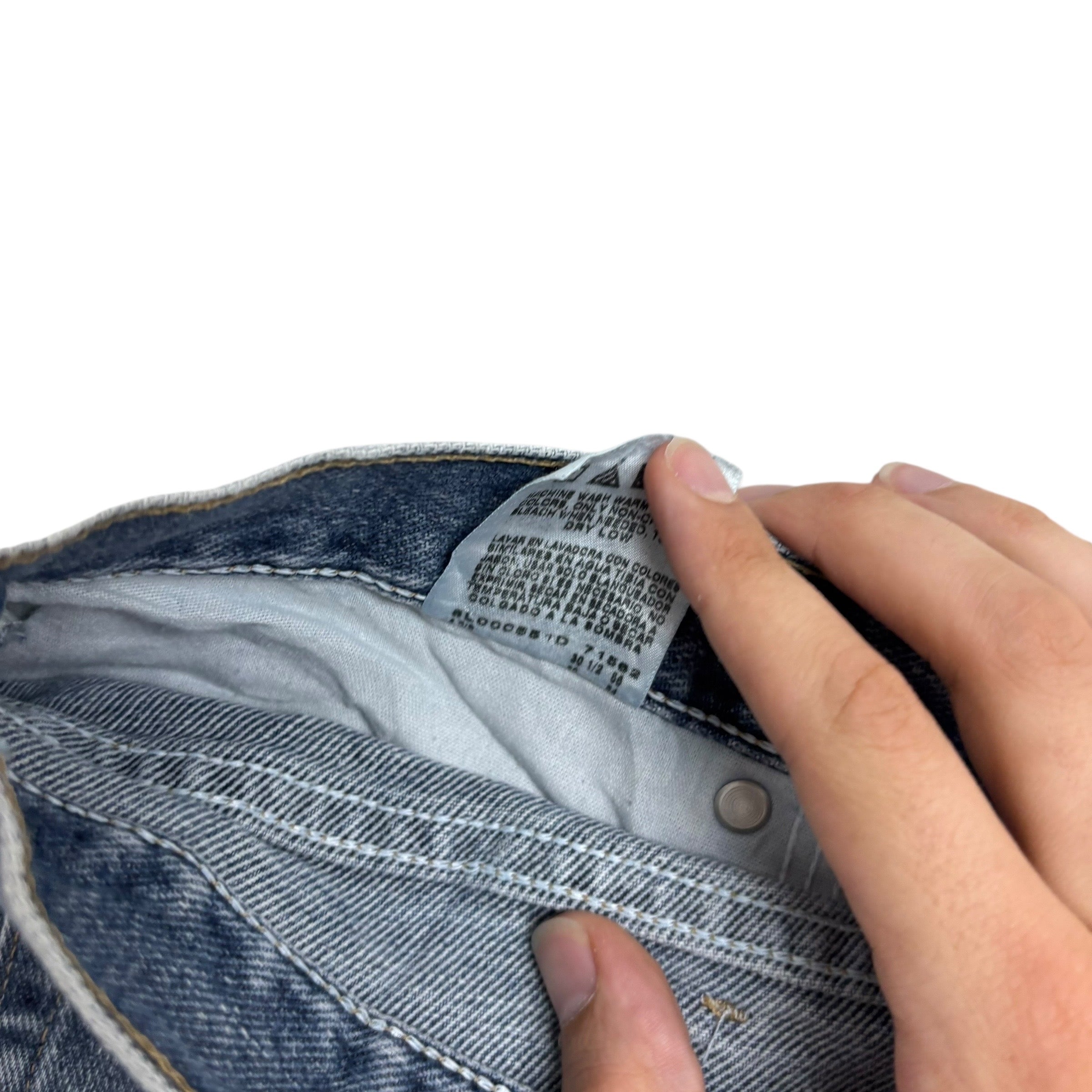 Wrangler Jeans W42 L30 Mens Mid Blue Relaxed Straight Fit Vintage Denim (E)