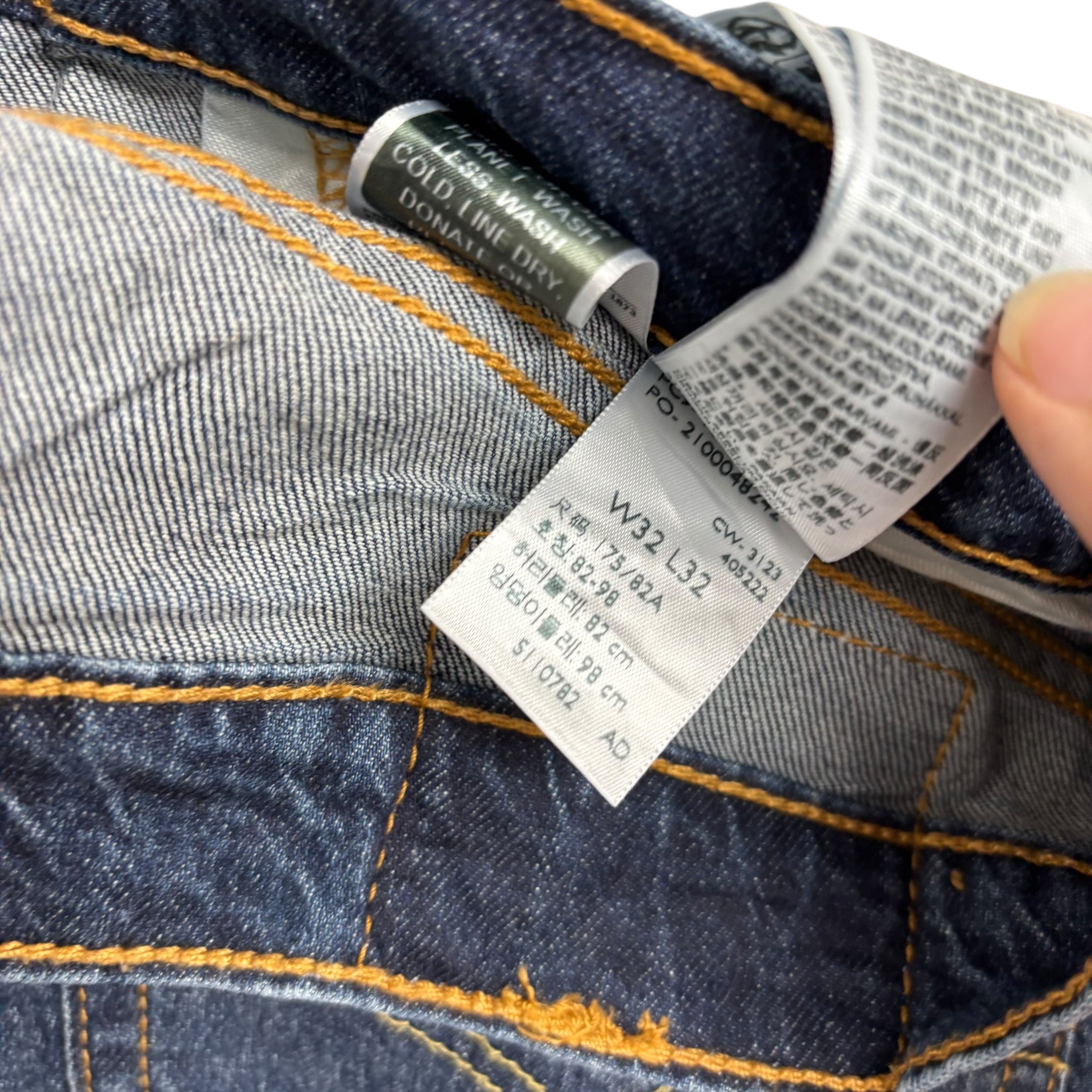 Levis 541 Jeans W32 L32 Mens Mid Blue Athletic Tapered Fit Stretch Denim (F)