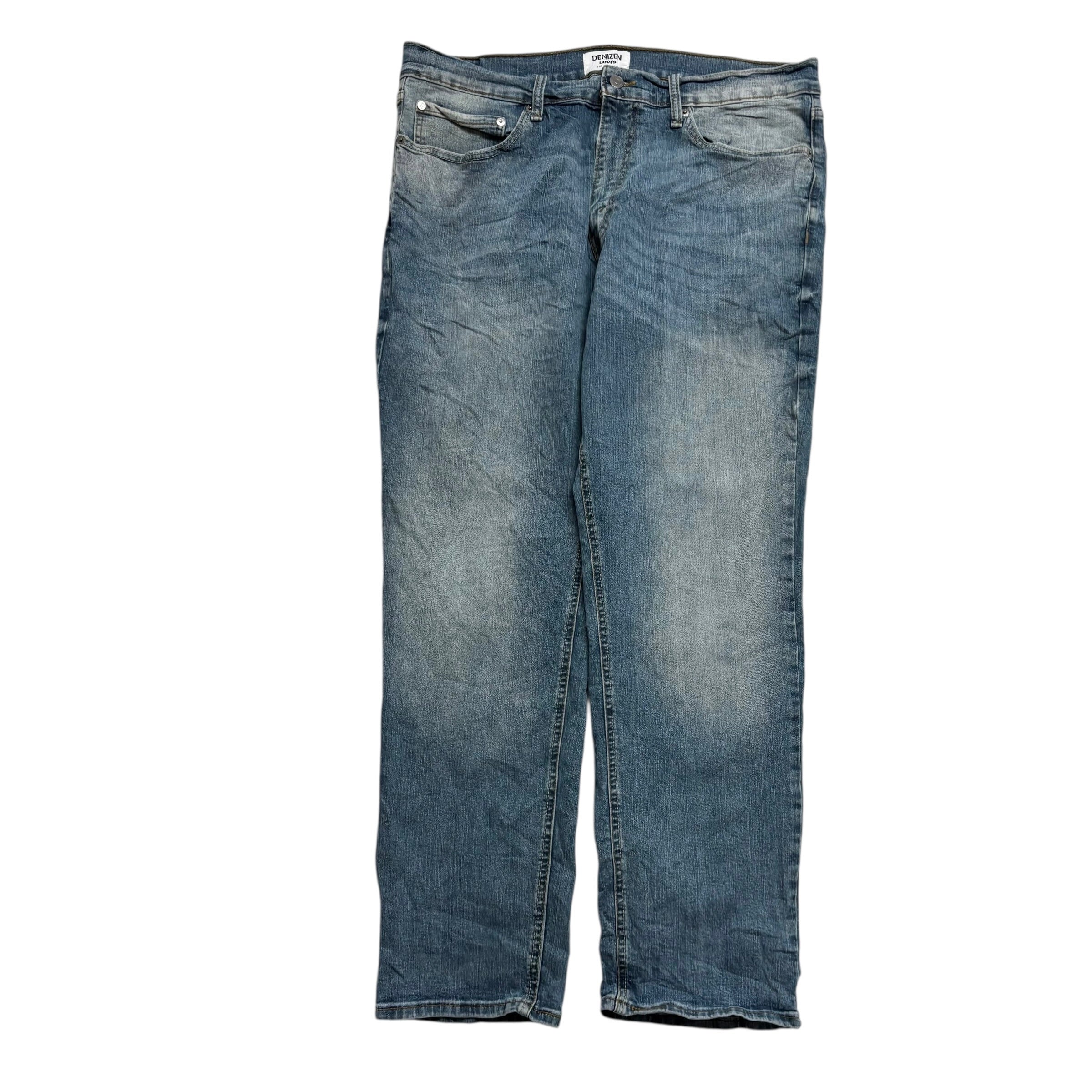 Levis Denizen Jeans W36 L31 Mens Blue Athletic Fit Stretch Denim (E)