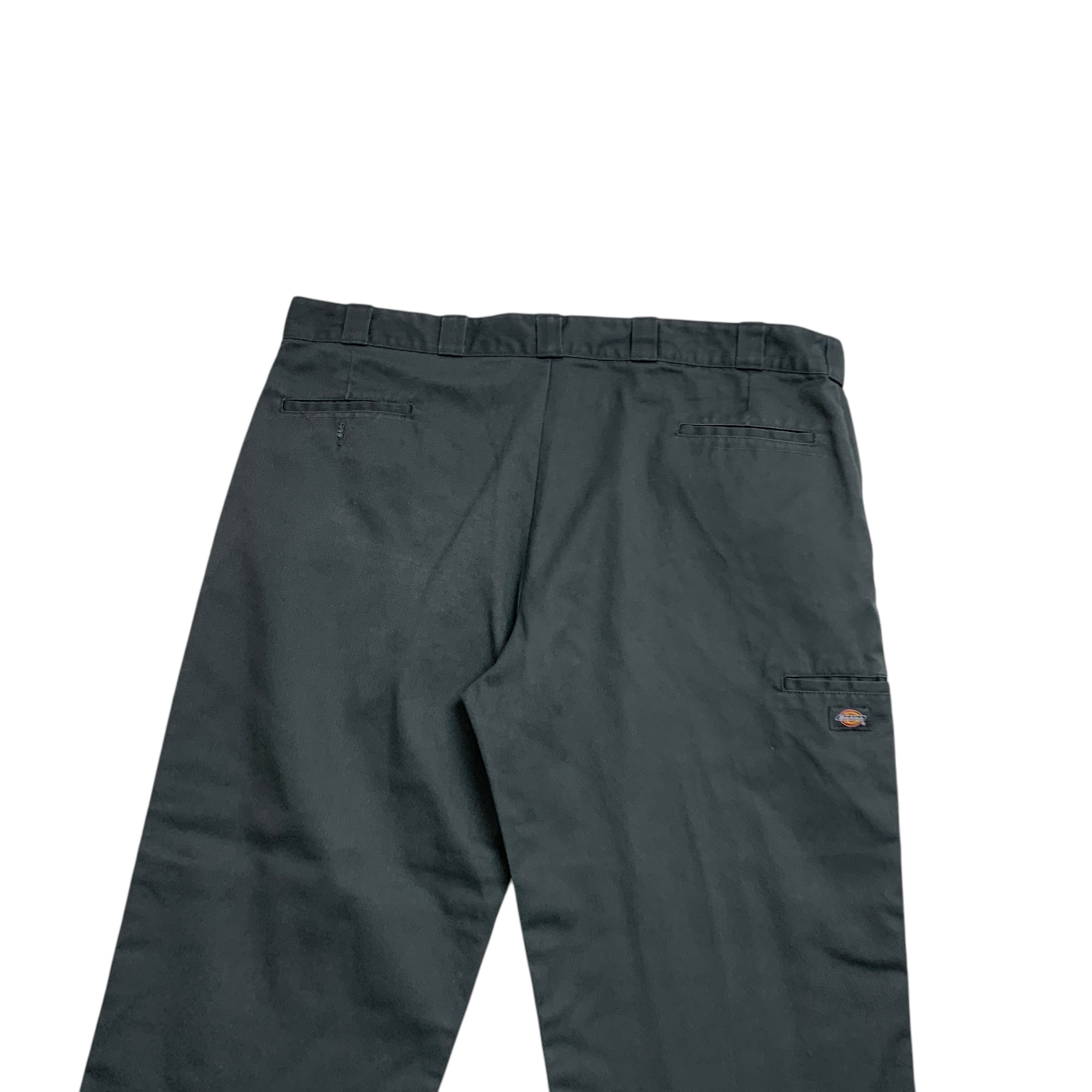 Dickies Double Knee Trousers W46 L30 Mens Grey Pants Baggy Relaxed Fit Workwear