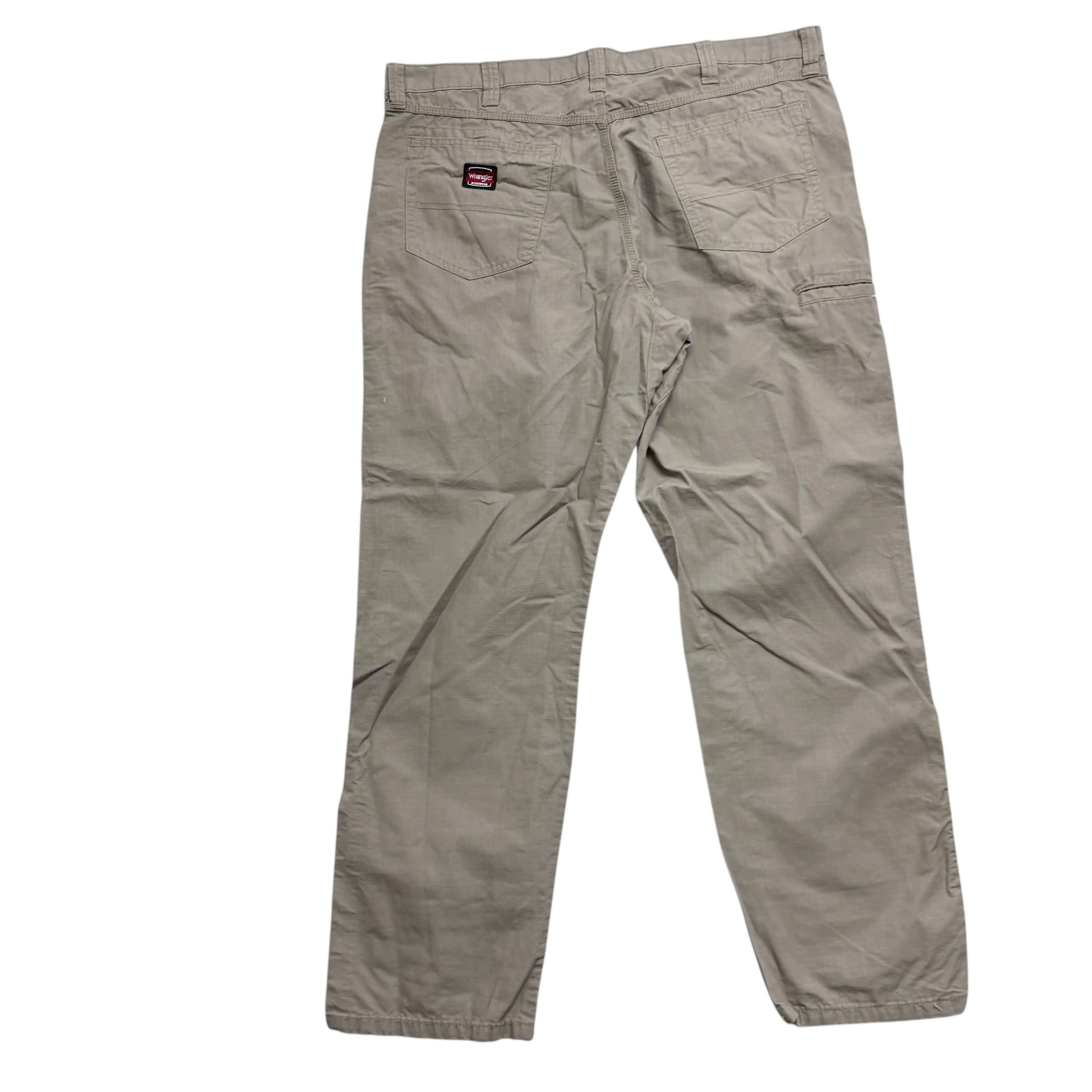 Wrangler Trousers W40 L32 Mens Grey Relaxed Straight Fit Pants