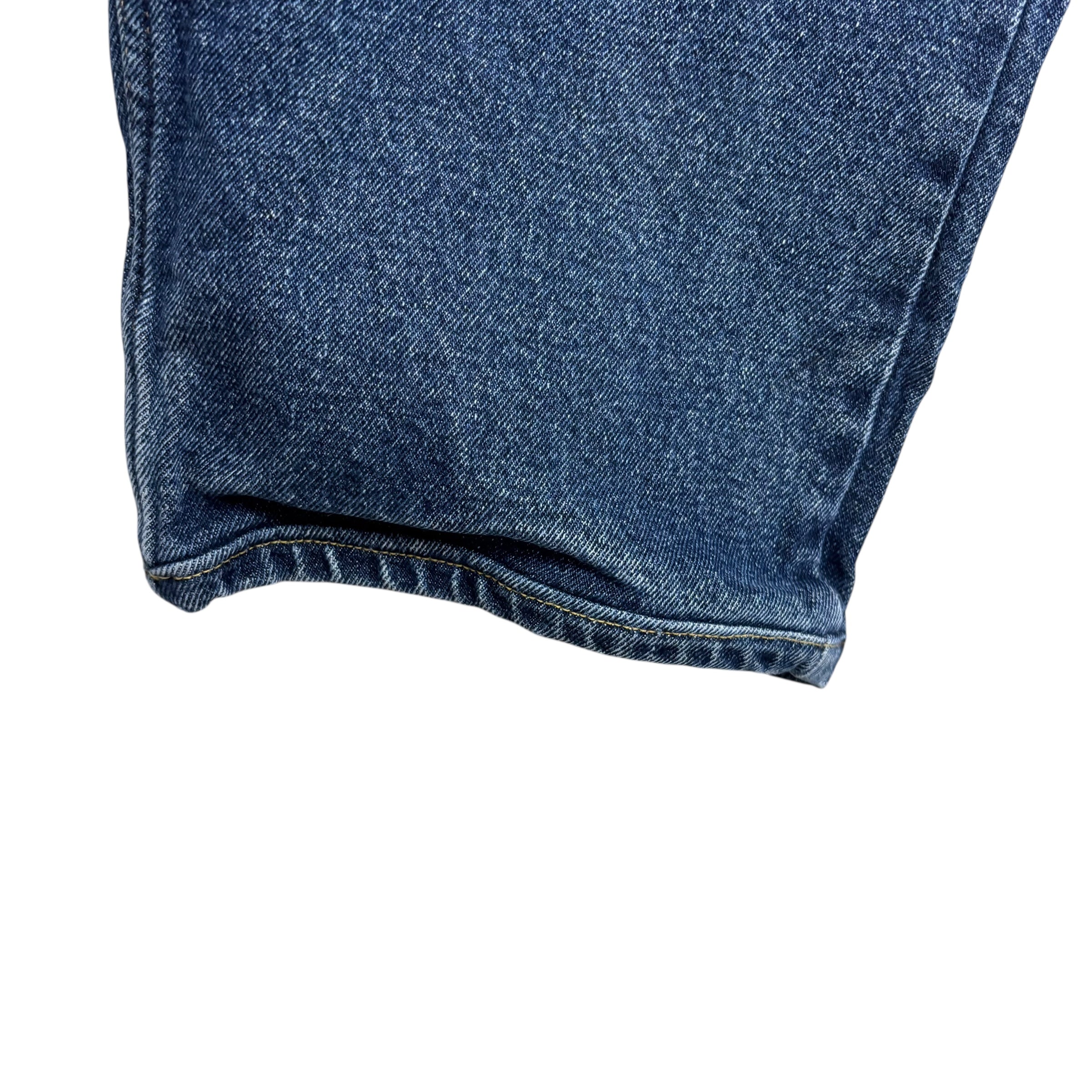 Wrangler Jeans W44 L25 Mens Mid Blue Regular Straight Fit Stretch Denim (E)