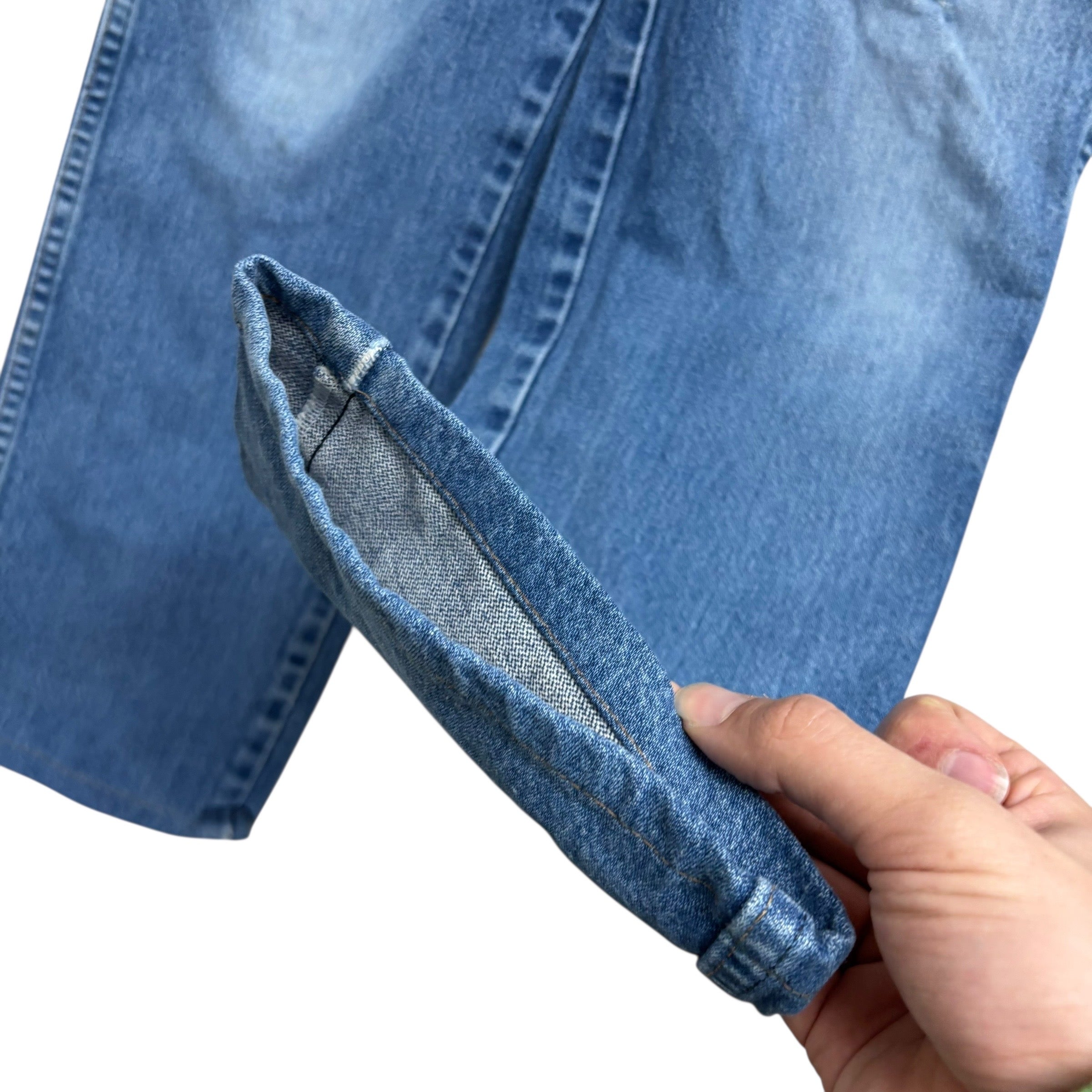 Wrangler Jeans Cowboy Cut W34 L30 Mens Mid Blue 936 Slim Fit Denim (F)