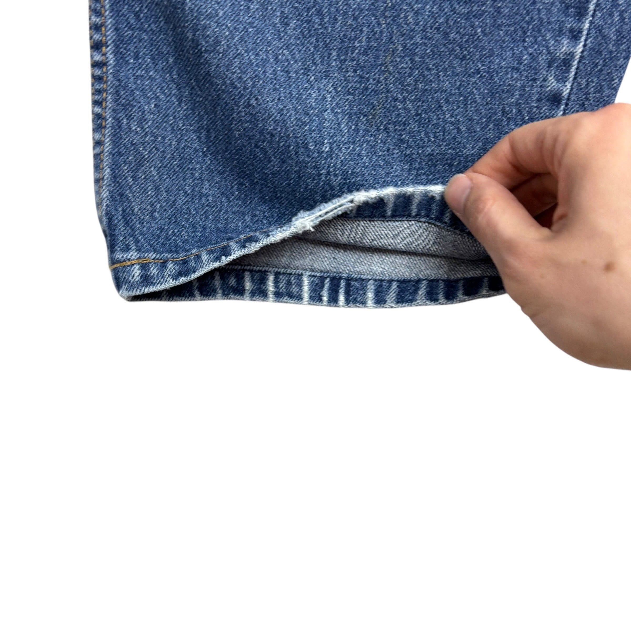 Levis 505 Jeans W34 L25 Mens Mid Blue Regular Straight Fit Vintage Denim