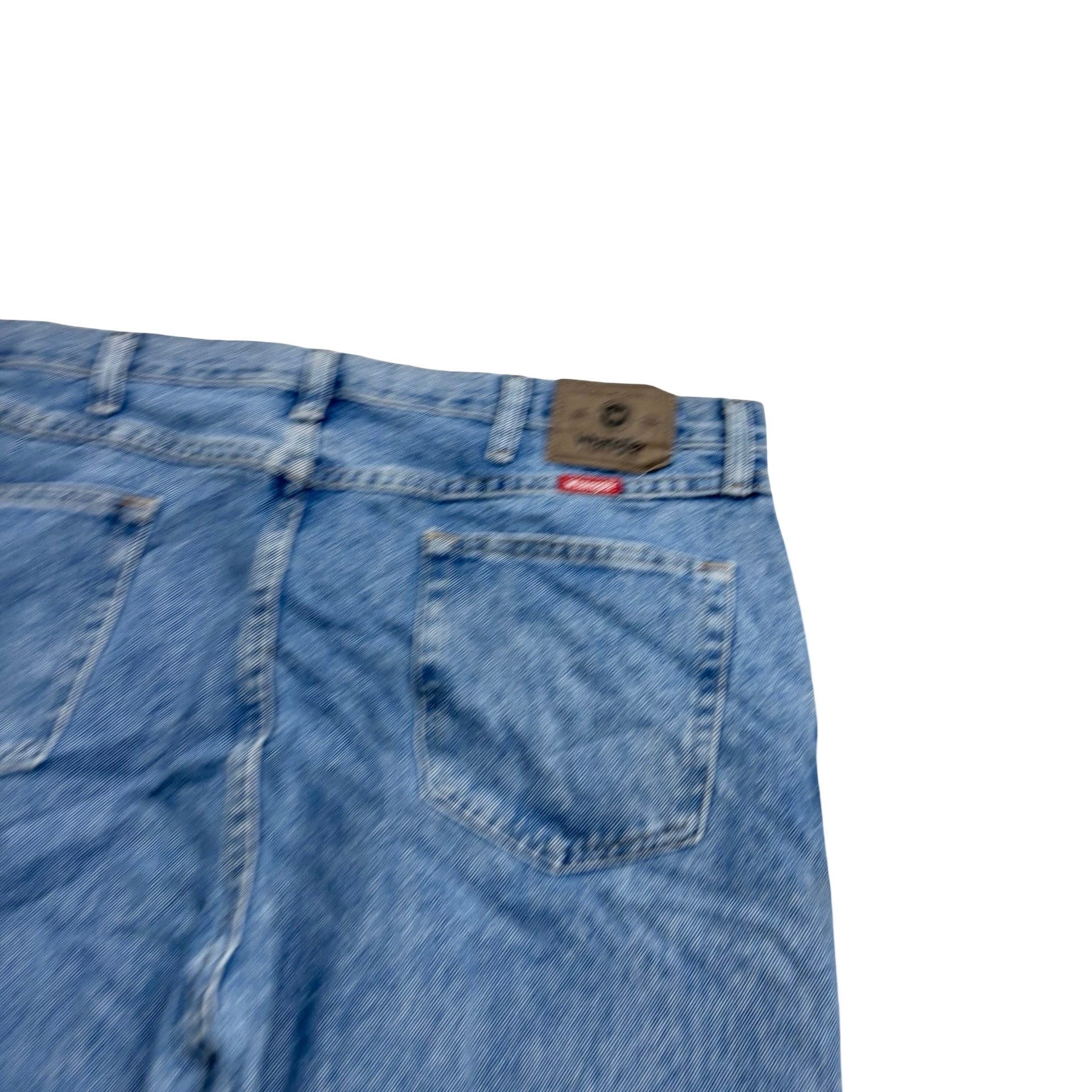 Wrangler Jeans W40 L30 Mens Light Blue Regular Straight Fit Denim (E)