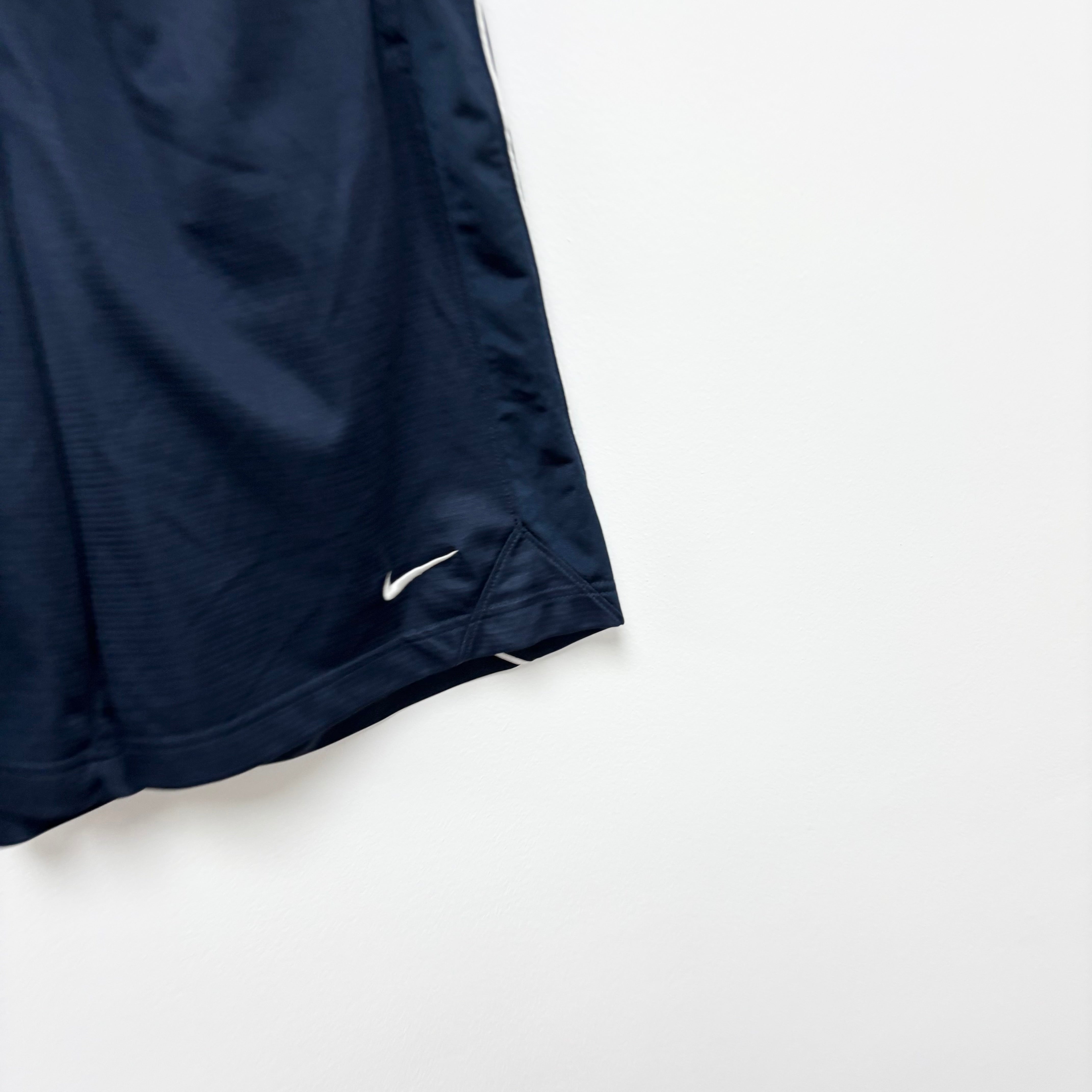 Nike Shorts Mens Small Navy Blue Dri Fit Running Sports Gym Pockets (E)