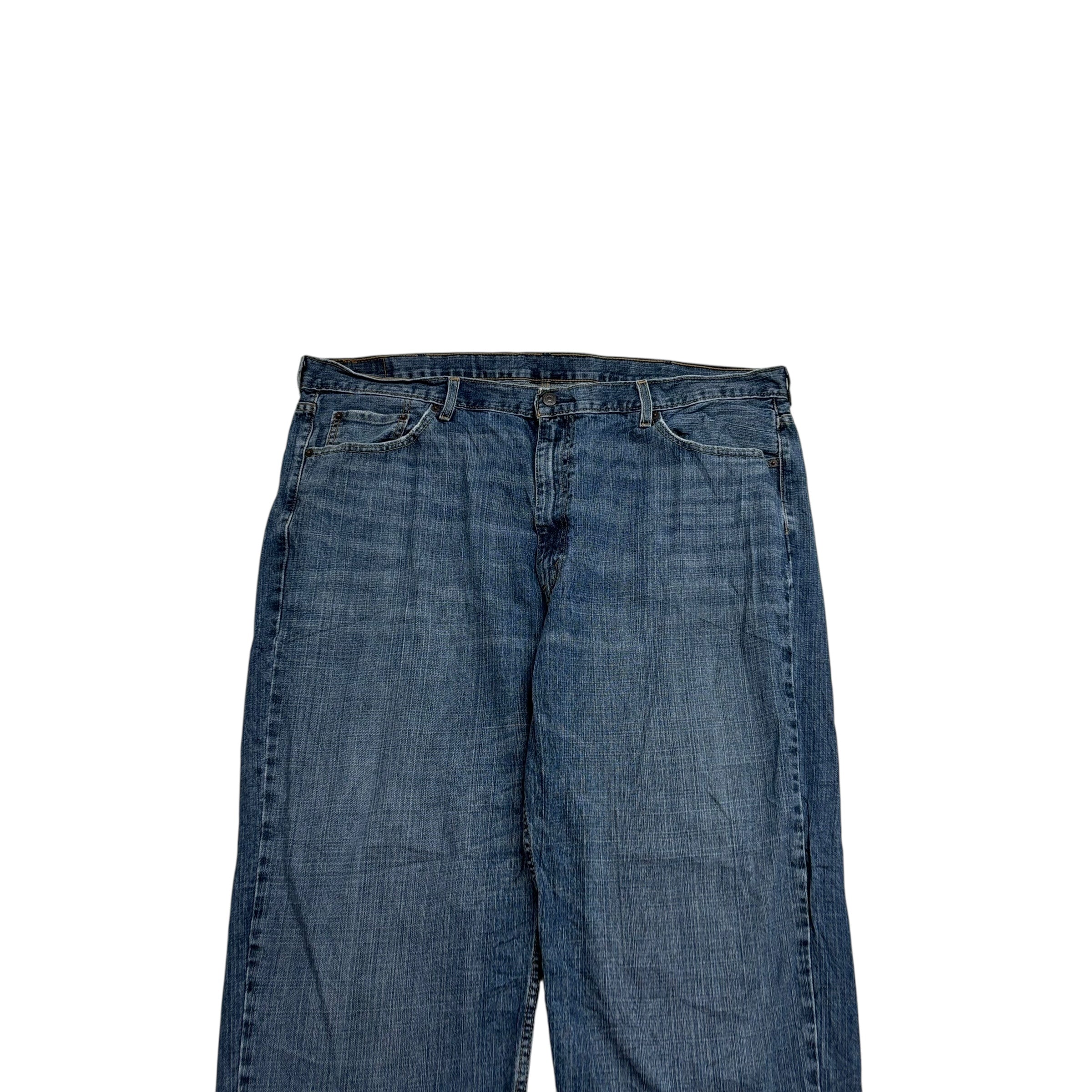 Levis 550 Jeans W46 L32 Mens Mid Blue Baggy Relaxed Straight Fit Denim