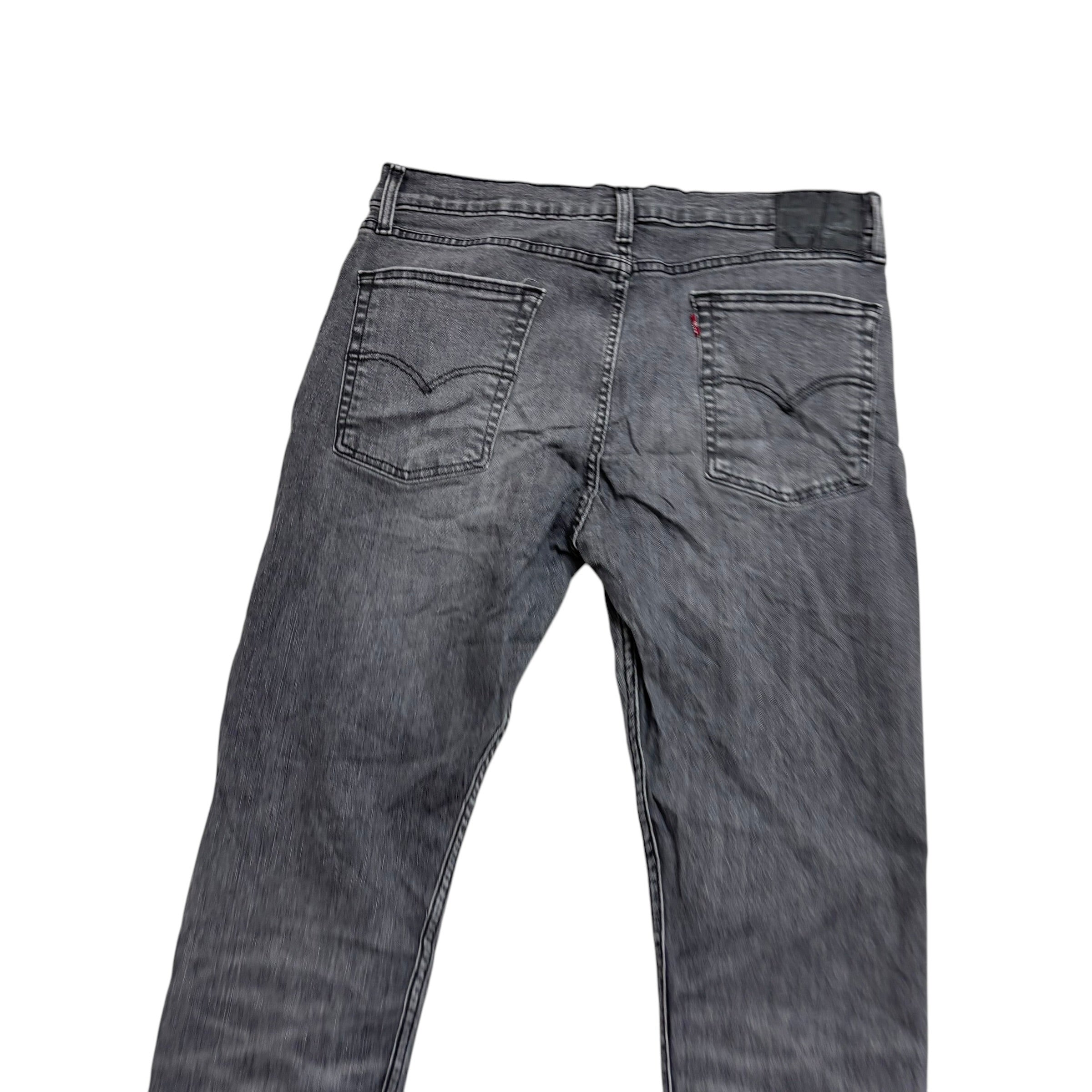 Levis 510 Jeans W36 L31 Mens Grey Skinny Fit Stretch Denim (E)