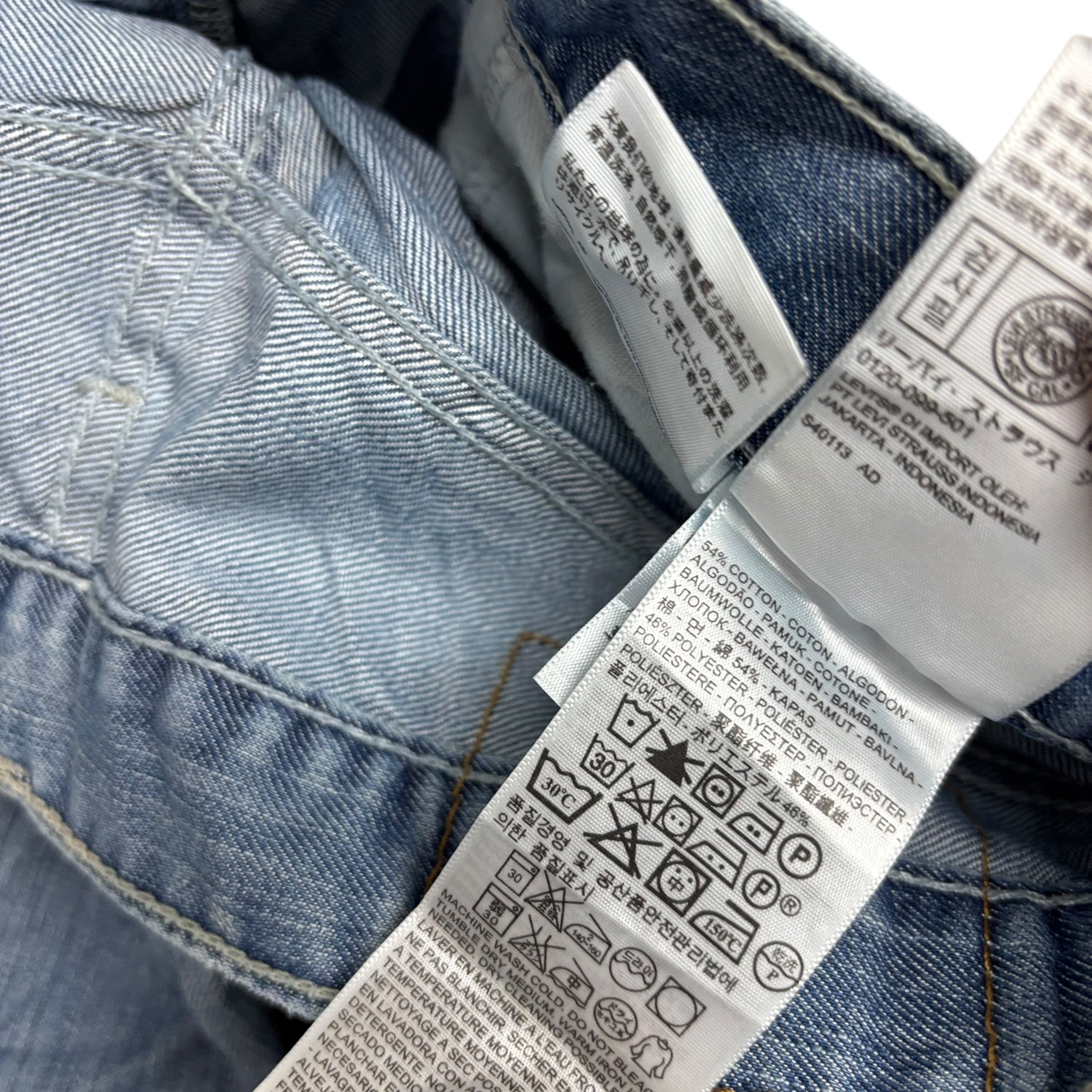 Levis 511 Jeans W30 L32 Mens Mid Blue Slim Fit Denim (E)