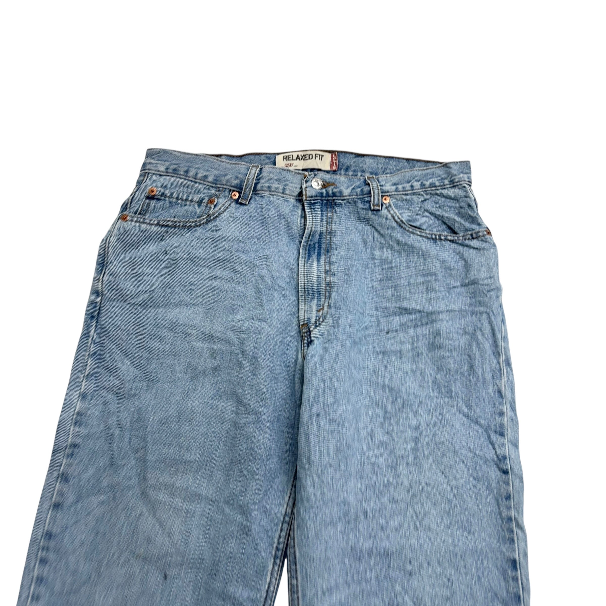 Levis 550 Jeans W36 L34 Mens Light Blue Baggy Relaxed Straight Fit Vintage Denim