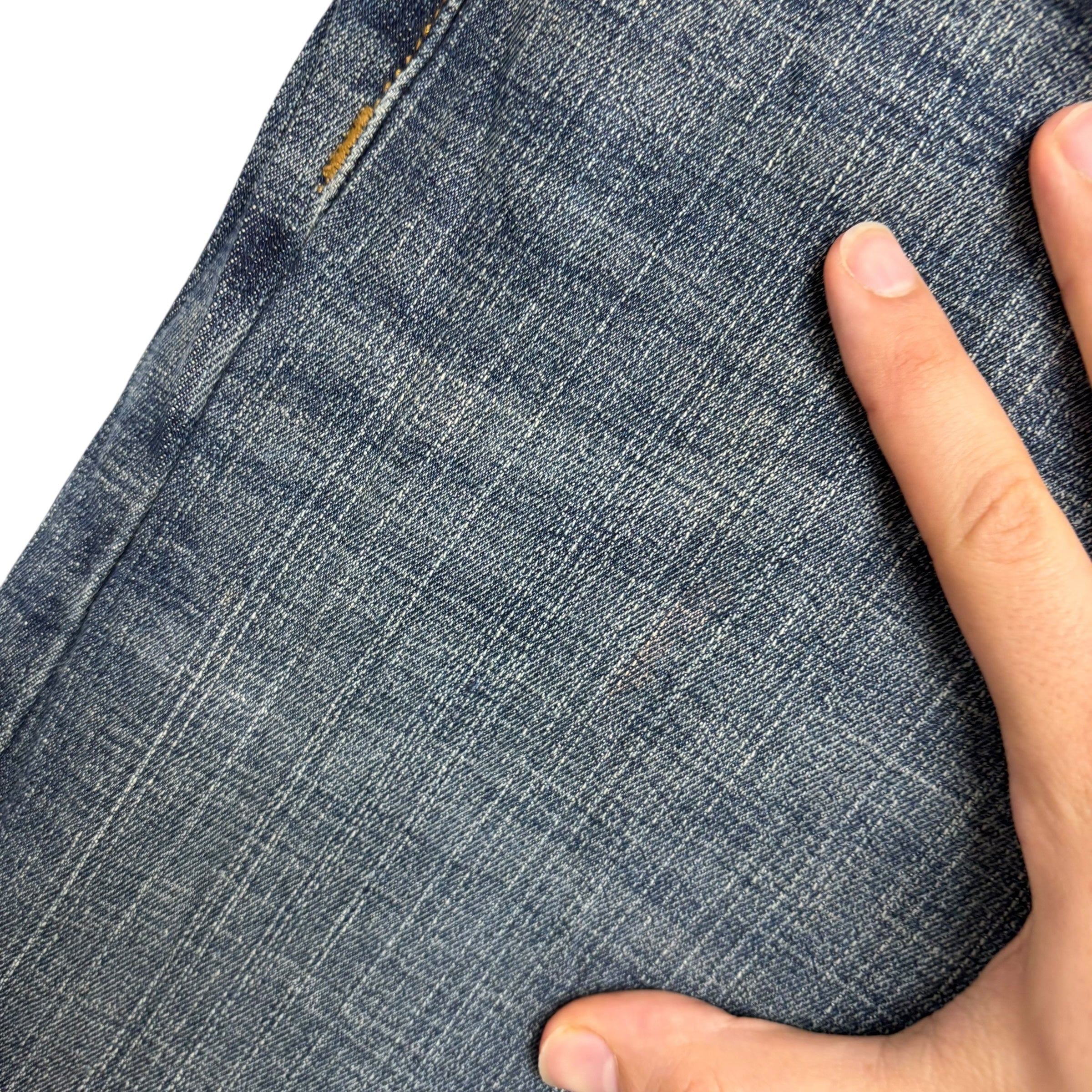 Levis Denizen Jeans W36 L30 Mens Mid Blue Relaxed Baggy Fit Stretch Denim