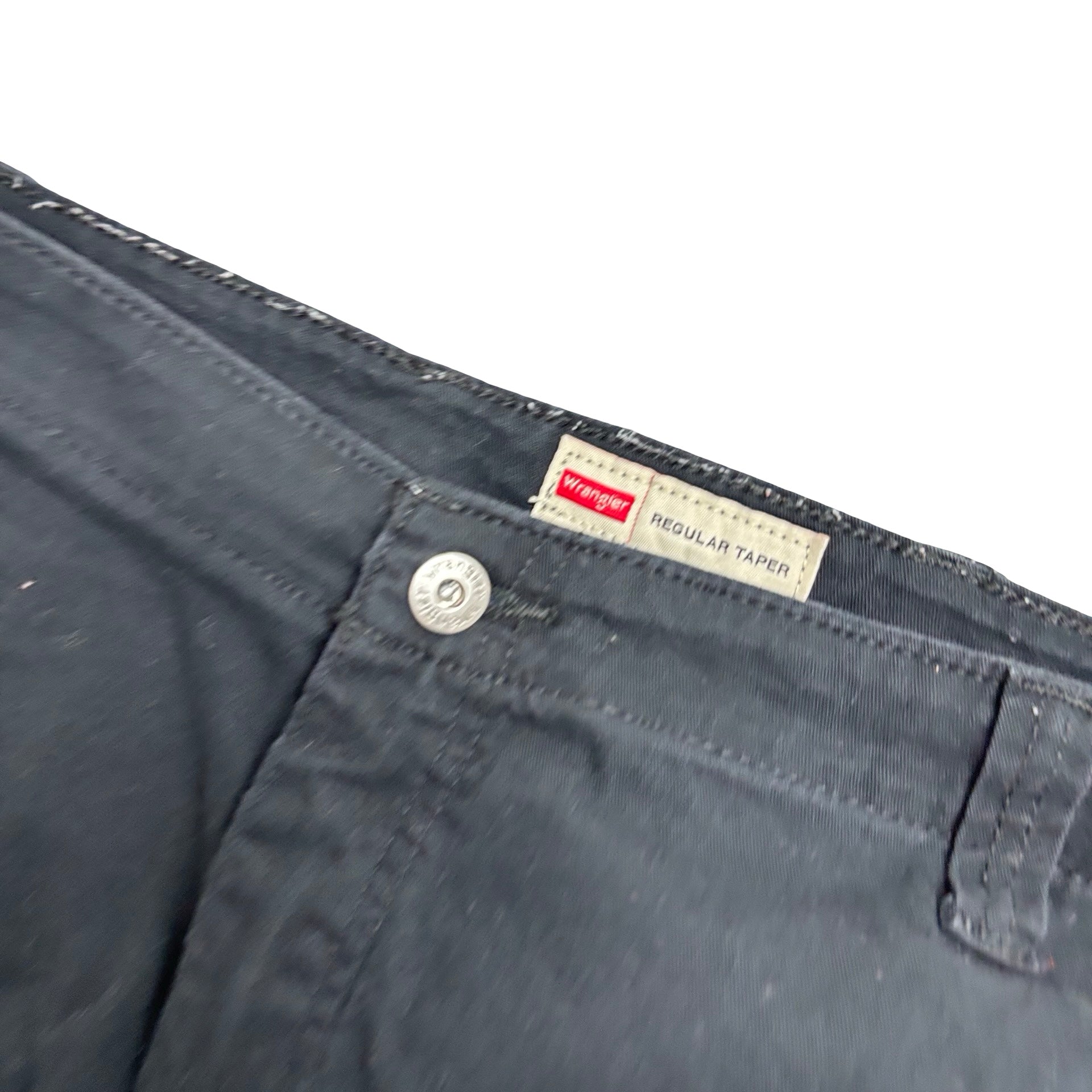 Wrangler Cargo Trousers W42 L30 Mens Black Regular Tapered Fit Stretch (E)