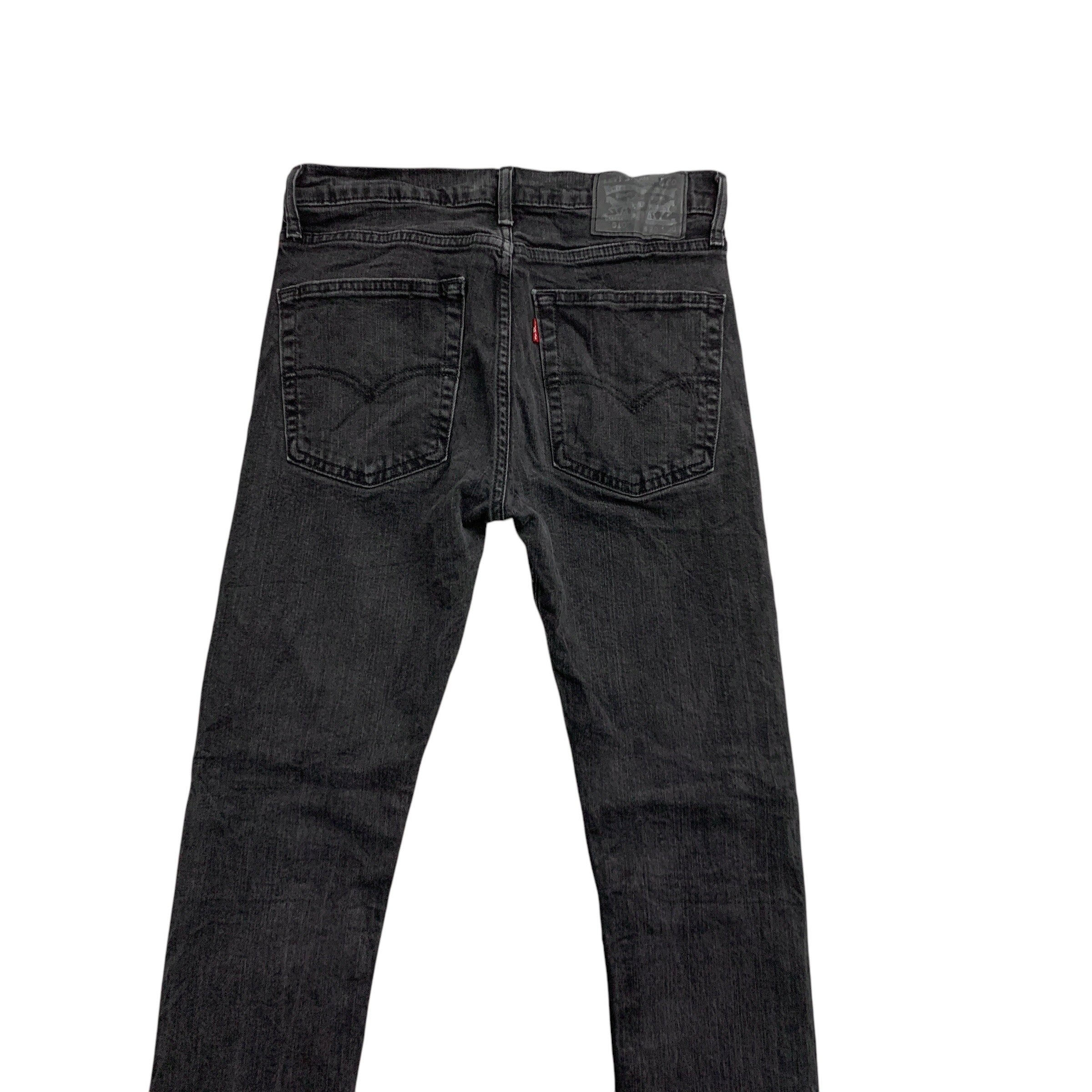 Levis 510 Jeans W29 L28 Mens Black Skinny Fit Stretch Denim (E)