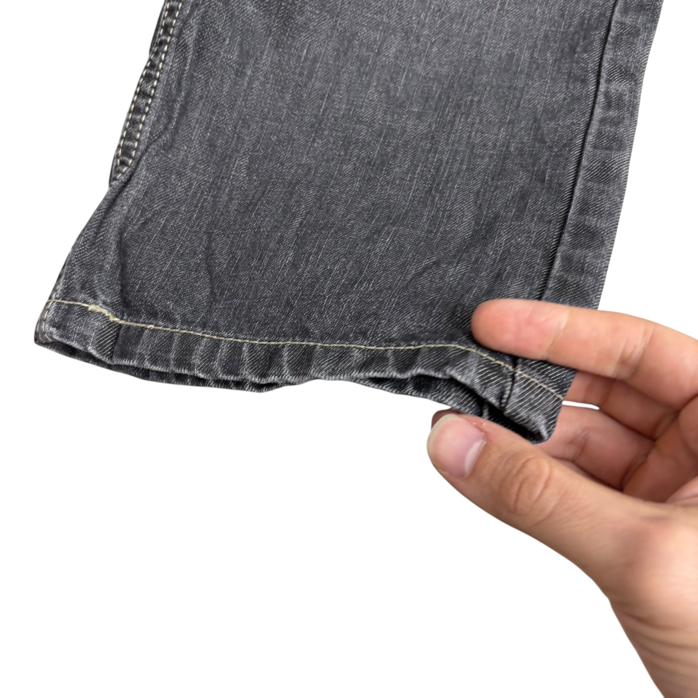 Levis 514 Jeans W34 L29 Mens Grey Regular Straight Fit Denim (E)